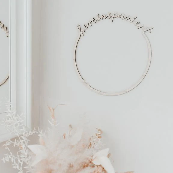 Eulenschnitt Holzkranz 