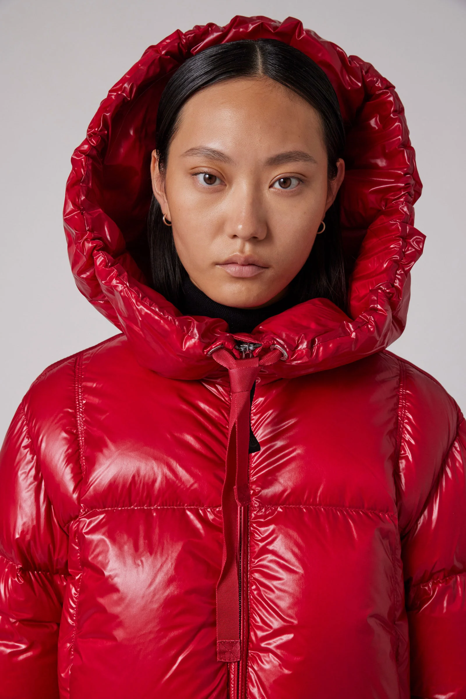 WATER FLOWER - HOODED DOWN JACKET