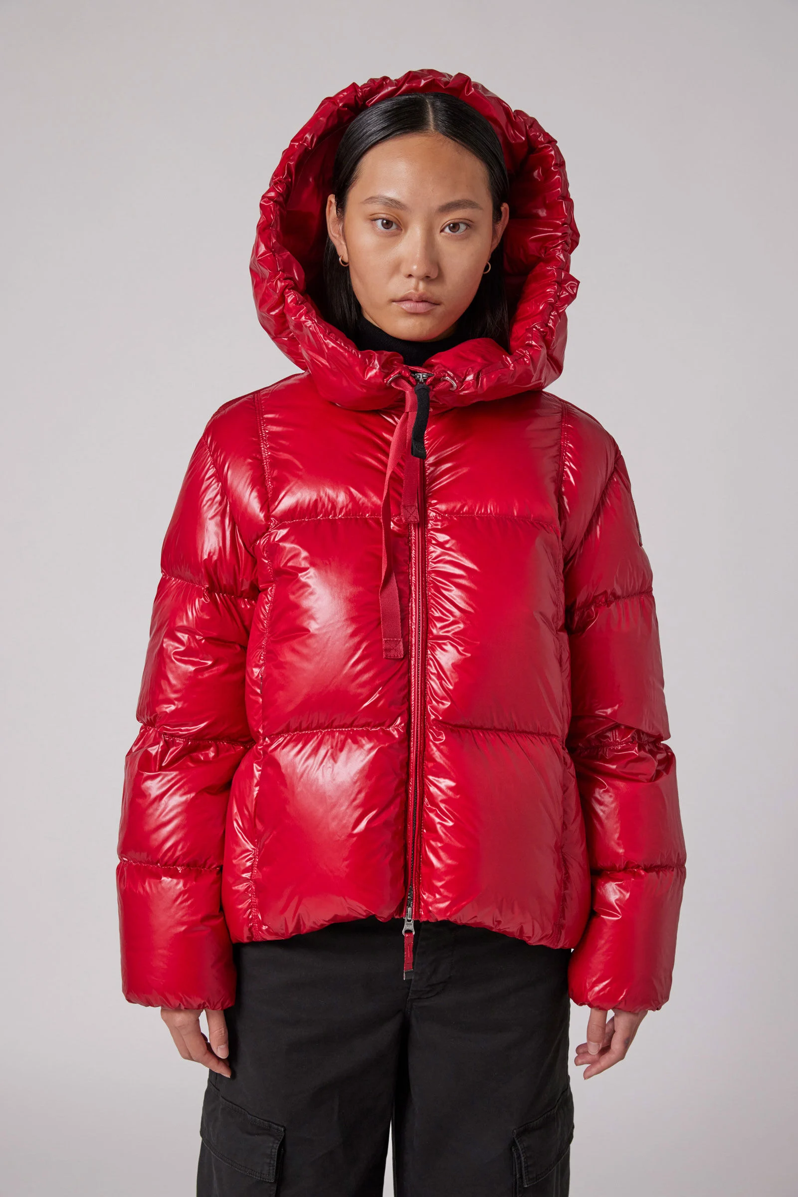 WATER FLOWER - HOODED DOWN JACKET