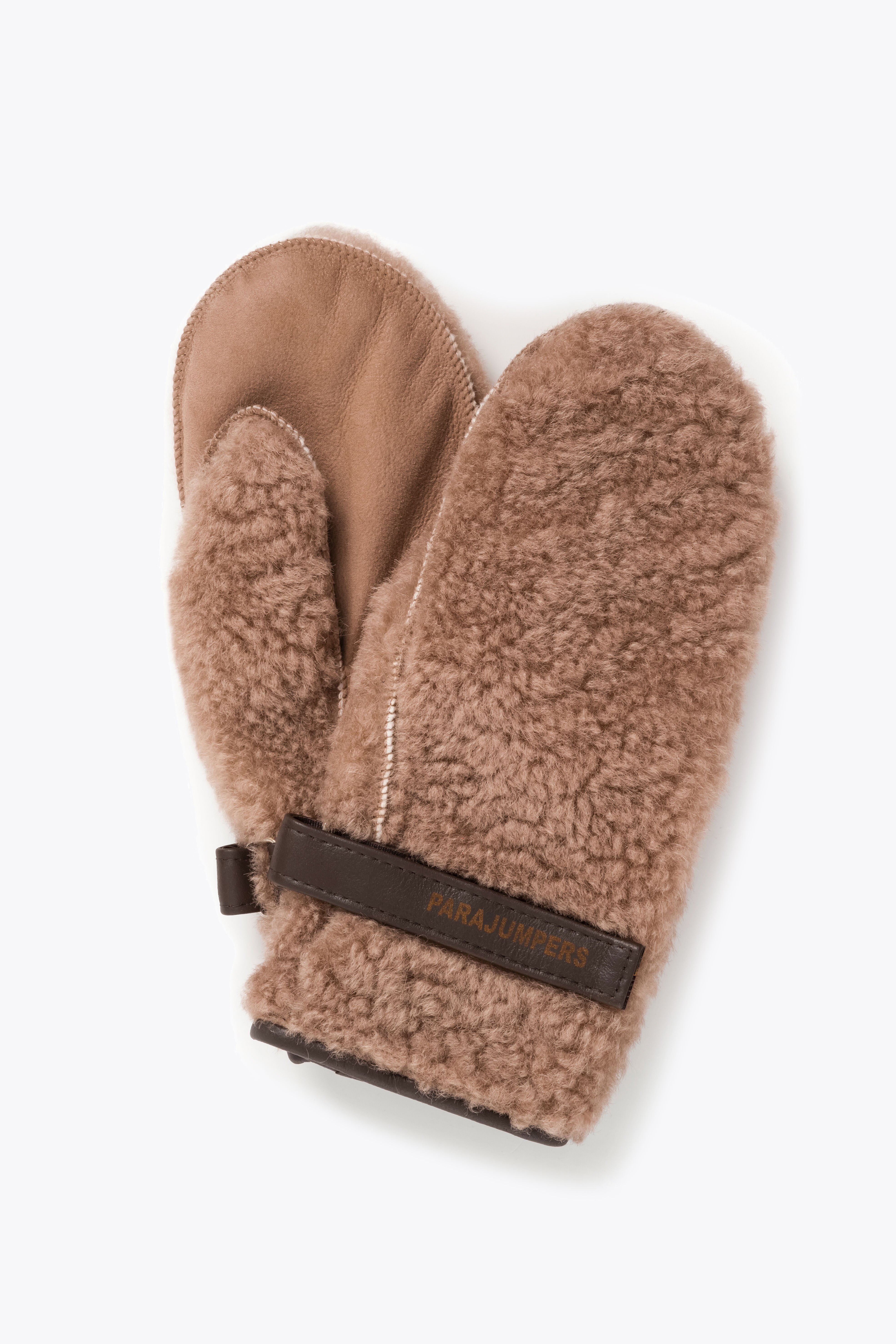 FLUFFY - SHEARLING MITTENS