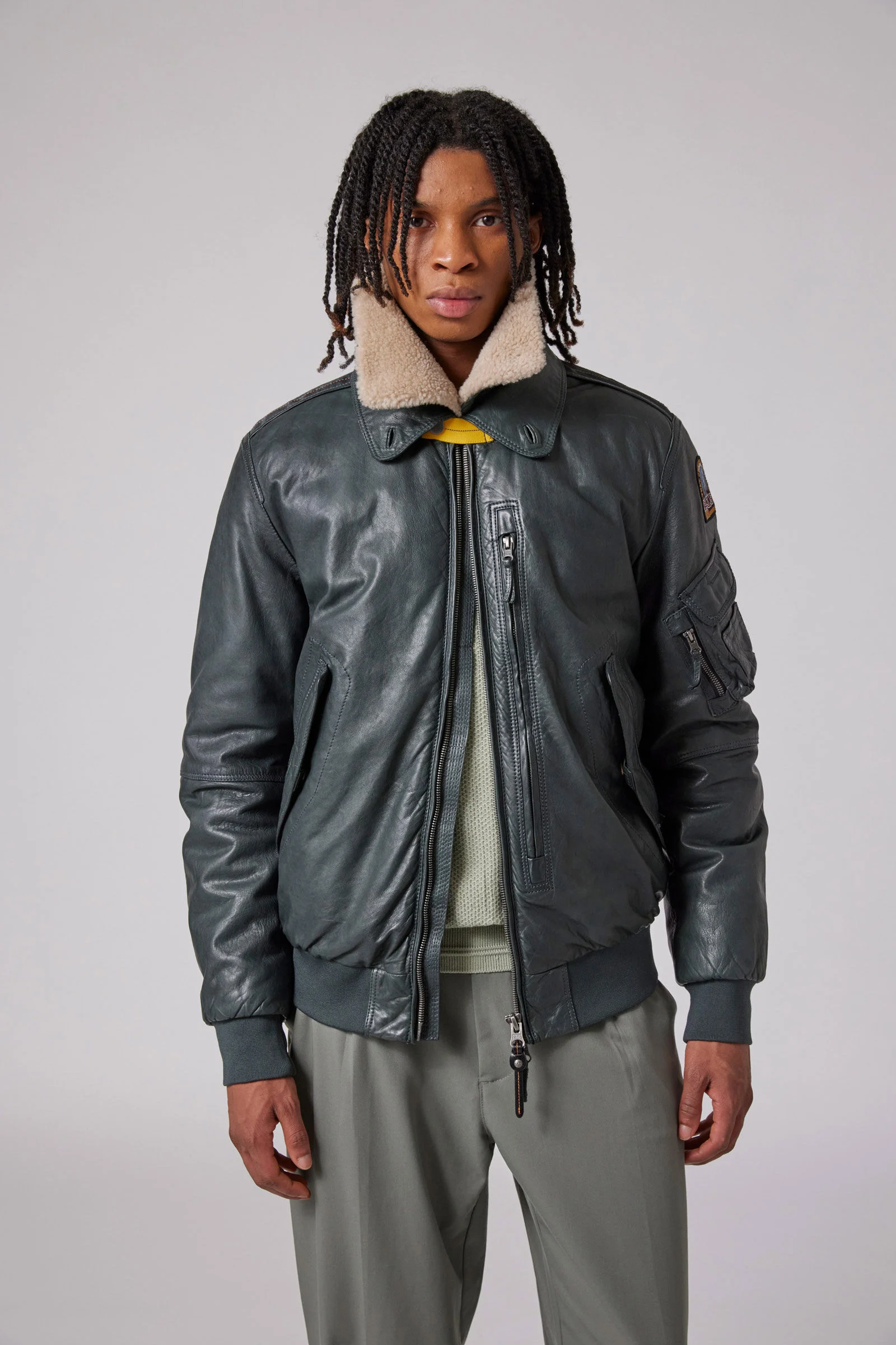 JOSH - LEATHER BOMBER