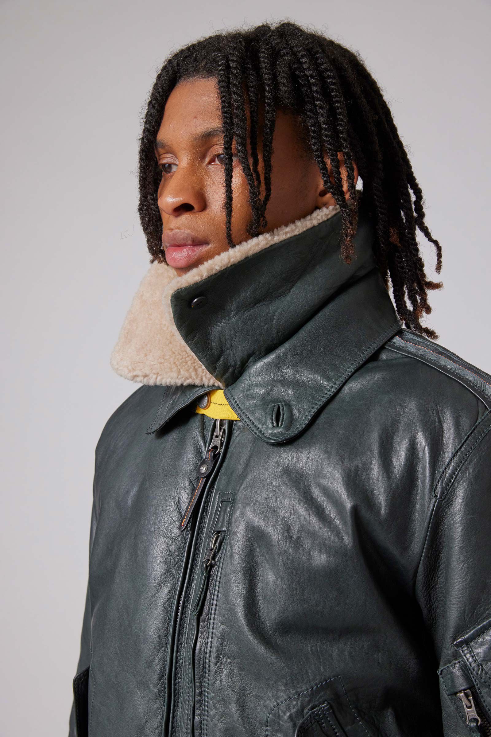 JOSH - LEATHER BOMBER