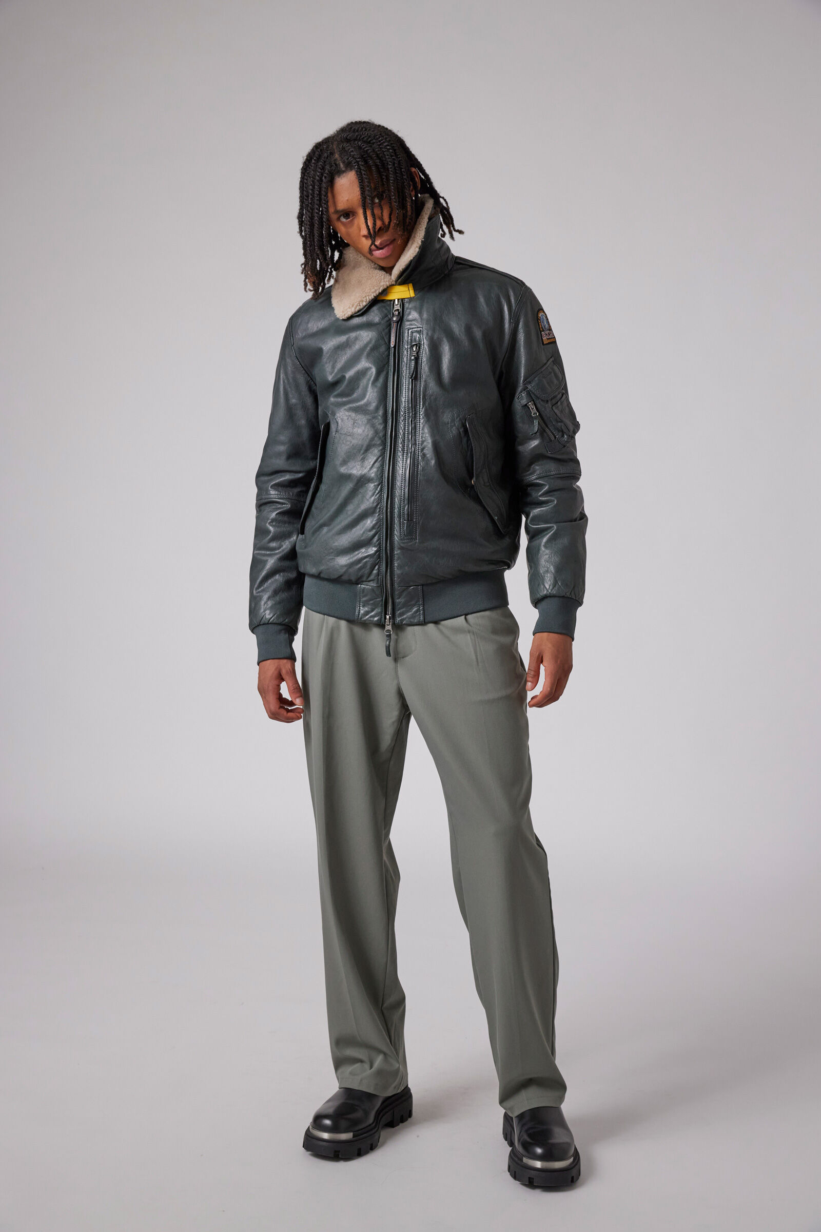 JOSH - LEATHER BOMBER