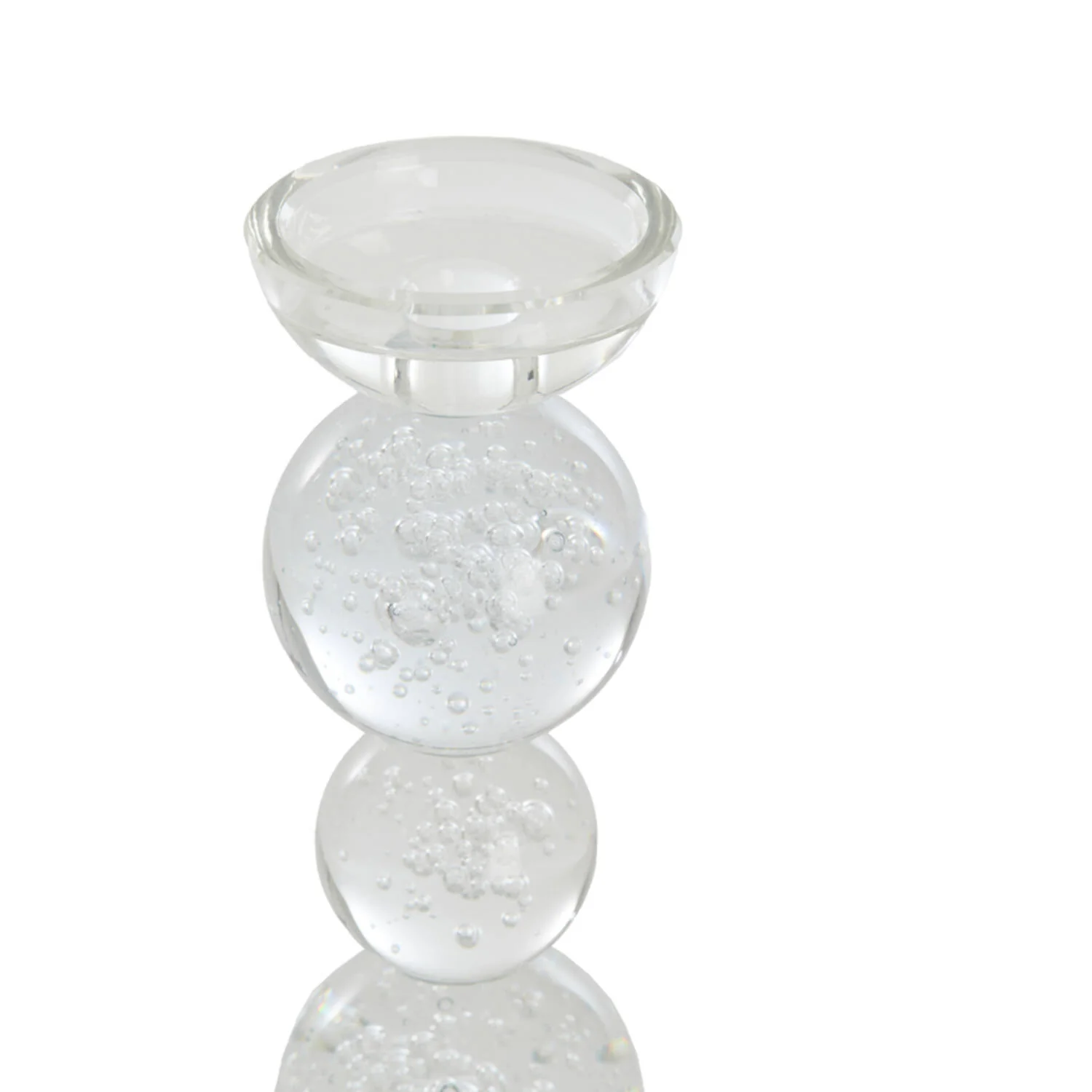 Kristal Yuvarlak Cam Mumluk