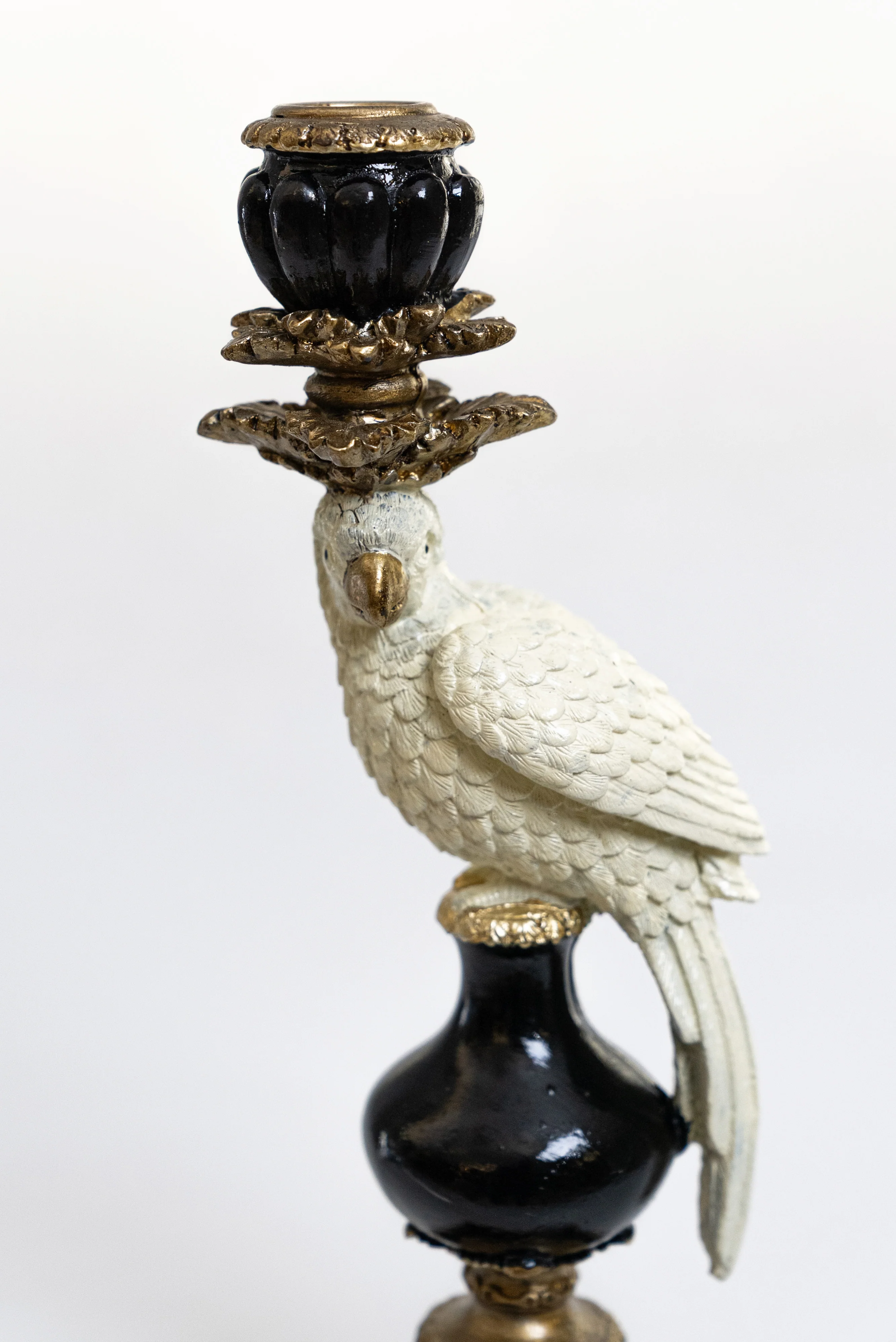 Papağan Figürlü Şamdan Mumluk