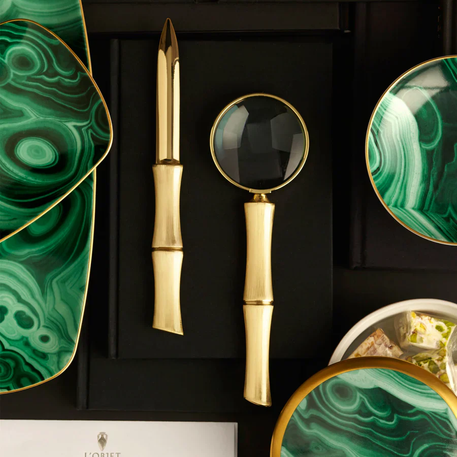 Malachite Taşlı Mum