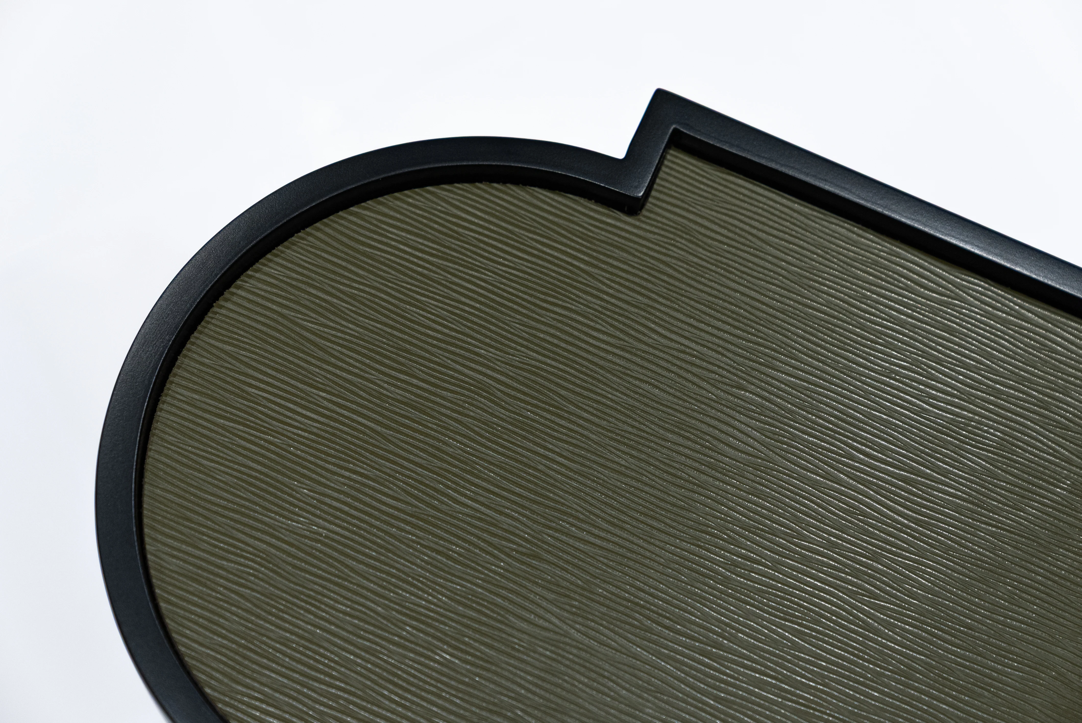 Yeşil Renk Deri Kaplama Sehpa