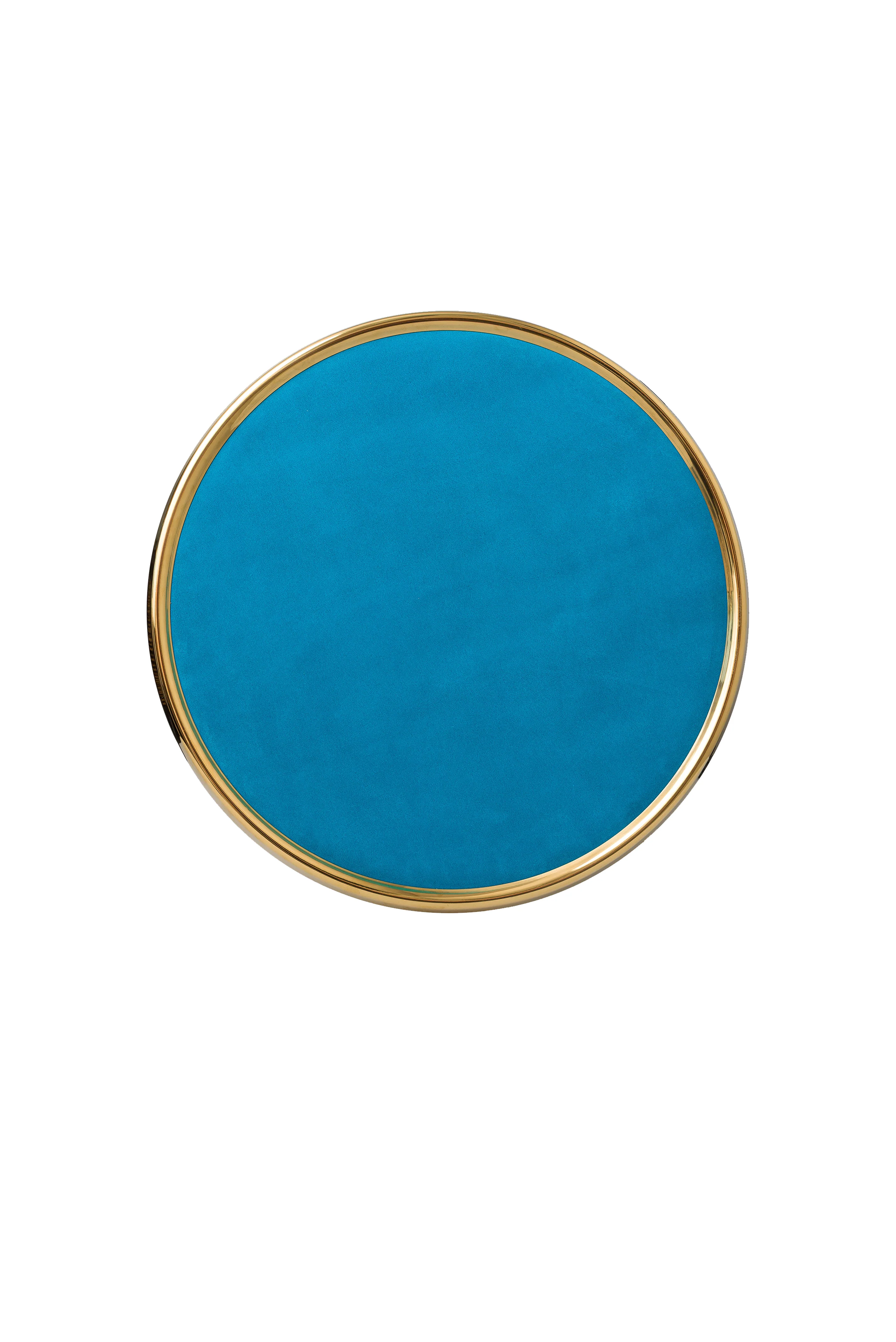 Petrol Rengi Süet Deri Supla