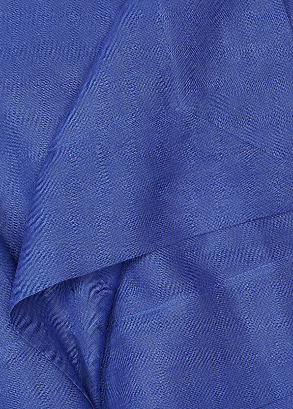 Saks Mavisi Keten Masa Örtüsü