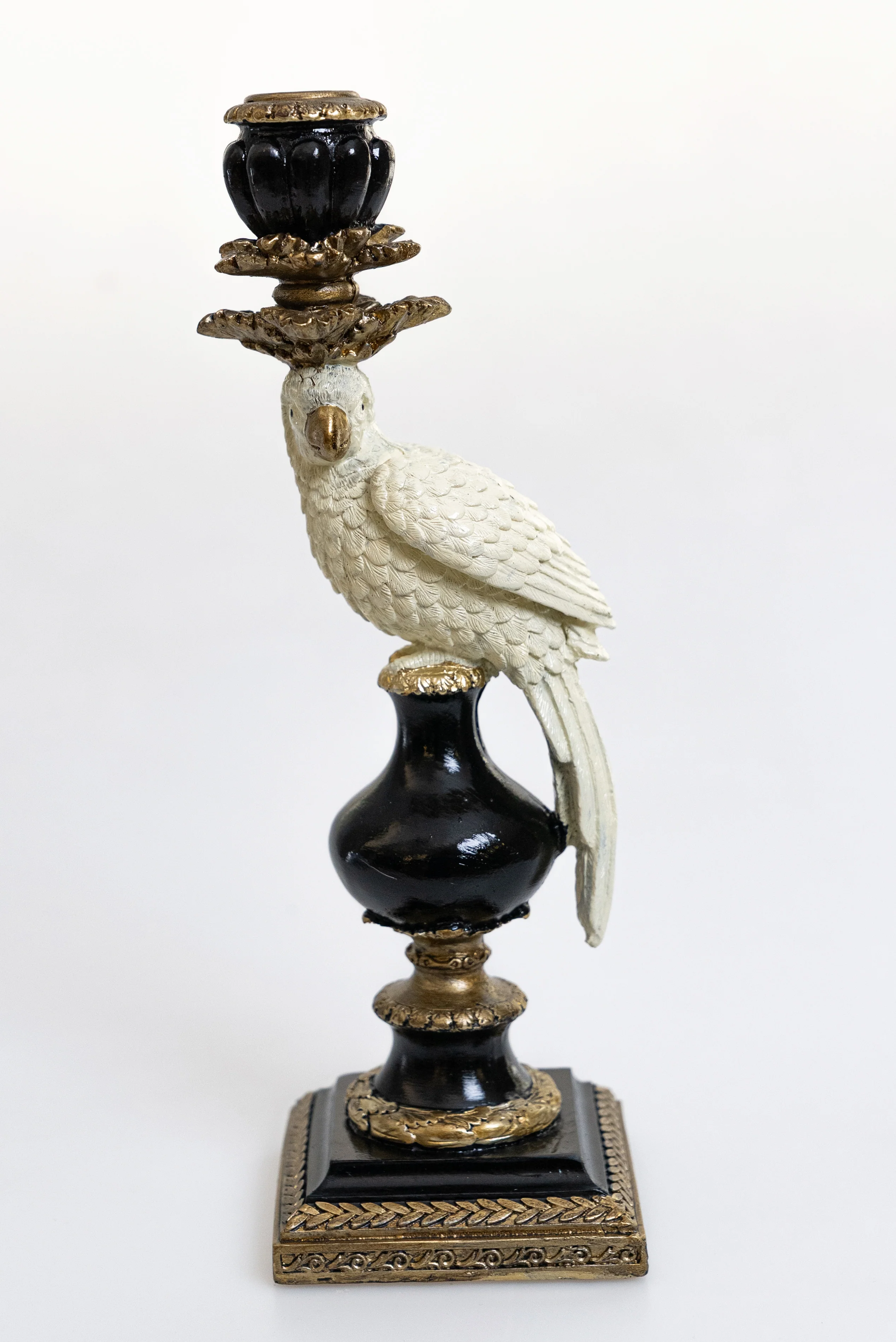 Papağan Figürlü Şamdan Mumluk