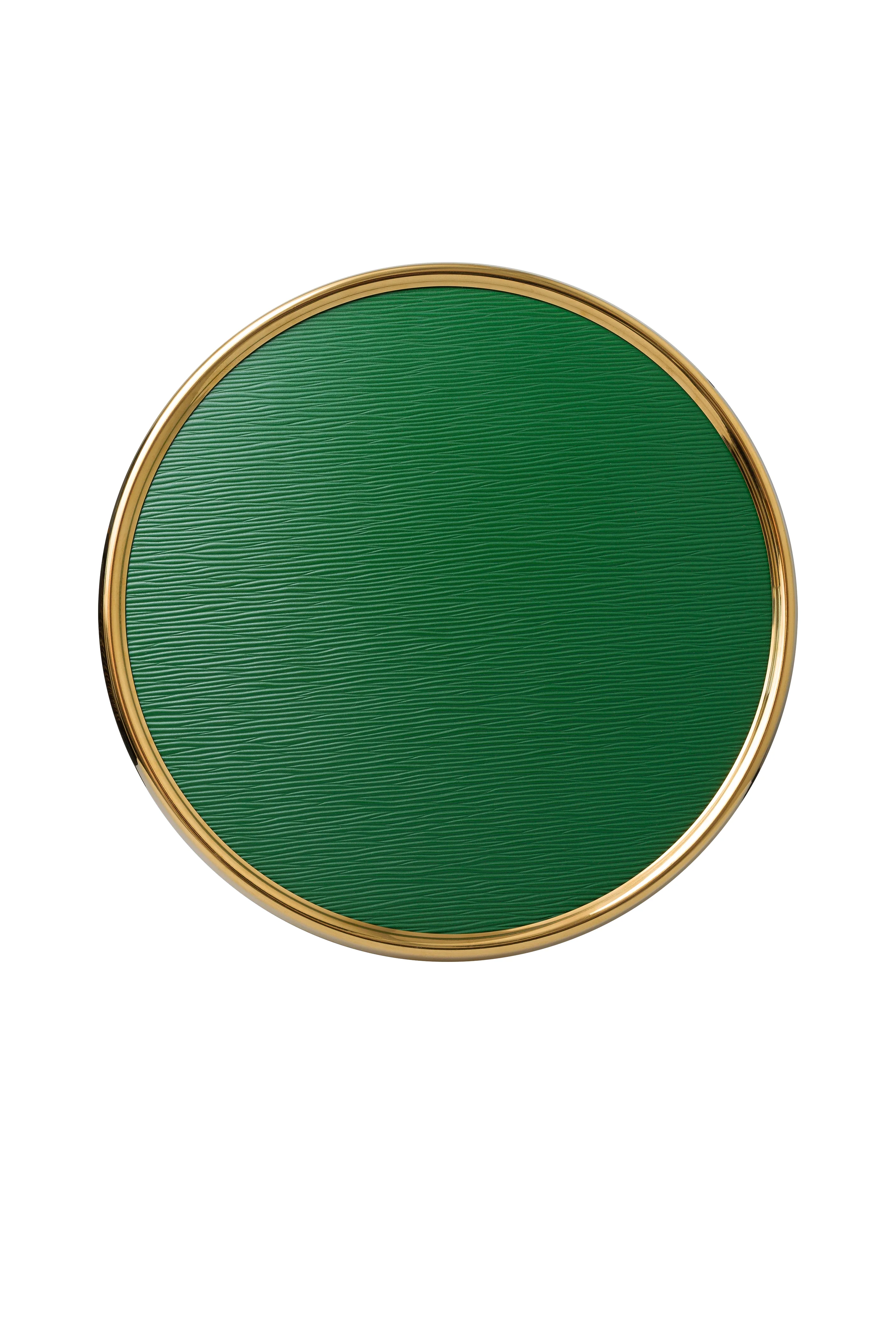 Yeşil Epi Deri Supla ve  Kahve Tepsisi