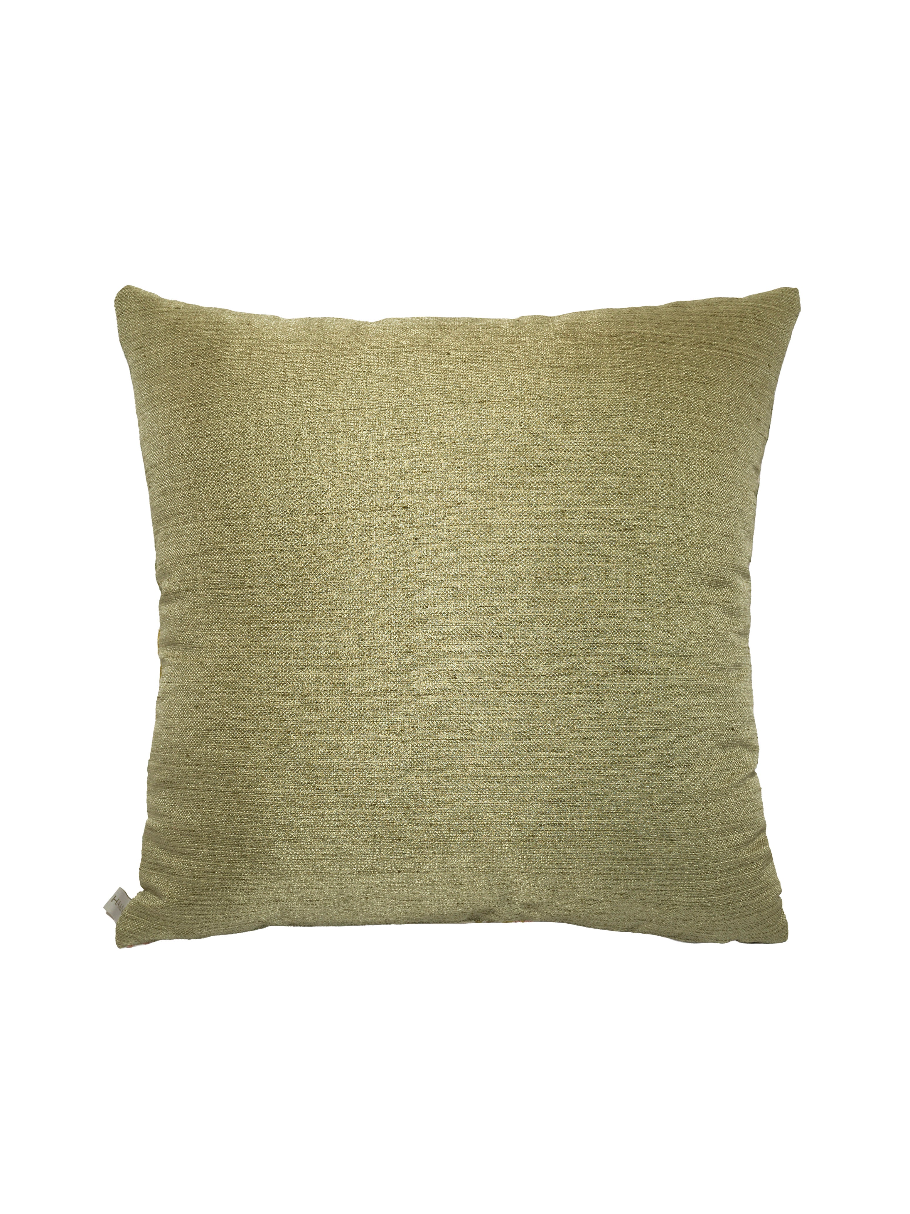 Çiçek Nakışlı Açık Mavi Yastık