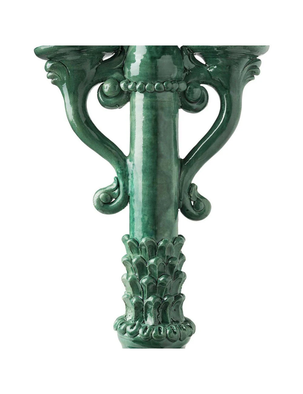 Yeşil 3'Lü Şamdan