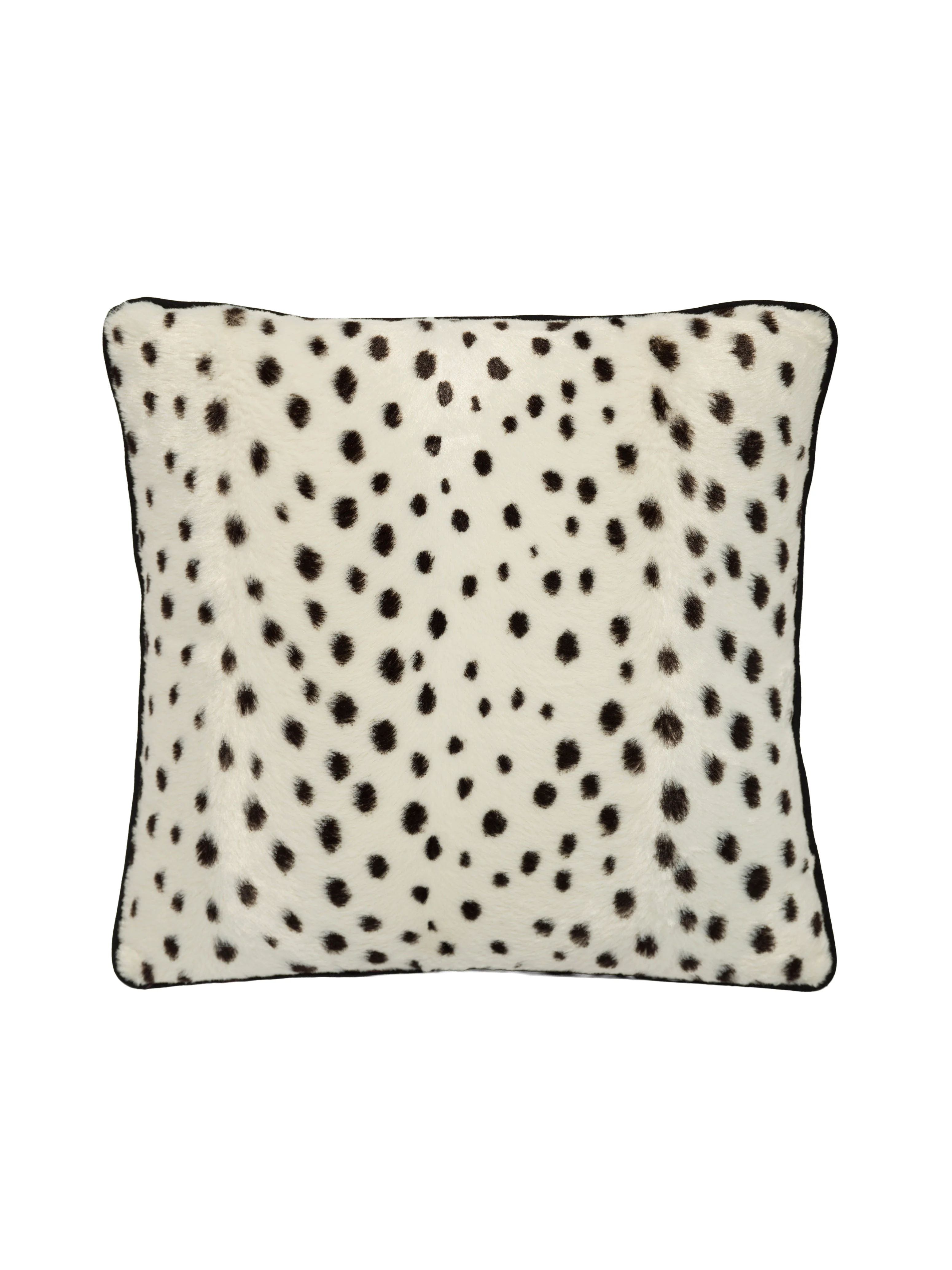 Benekli Siyah Beyaz Yastık