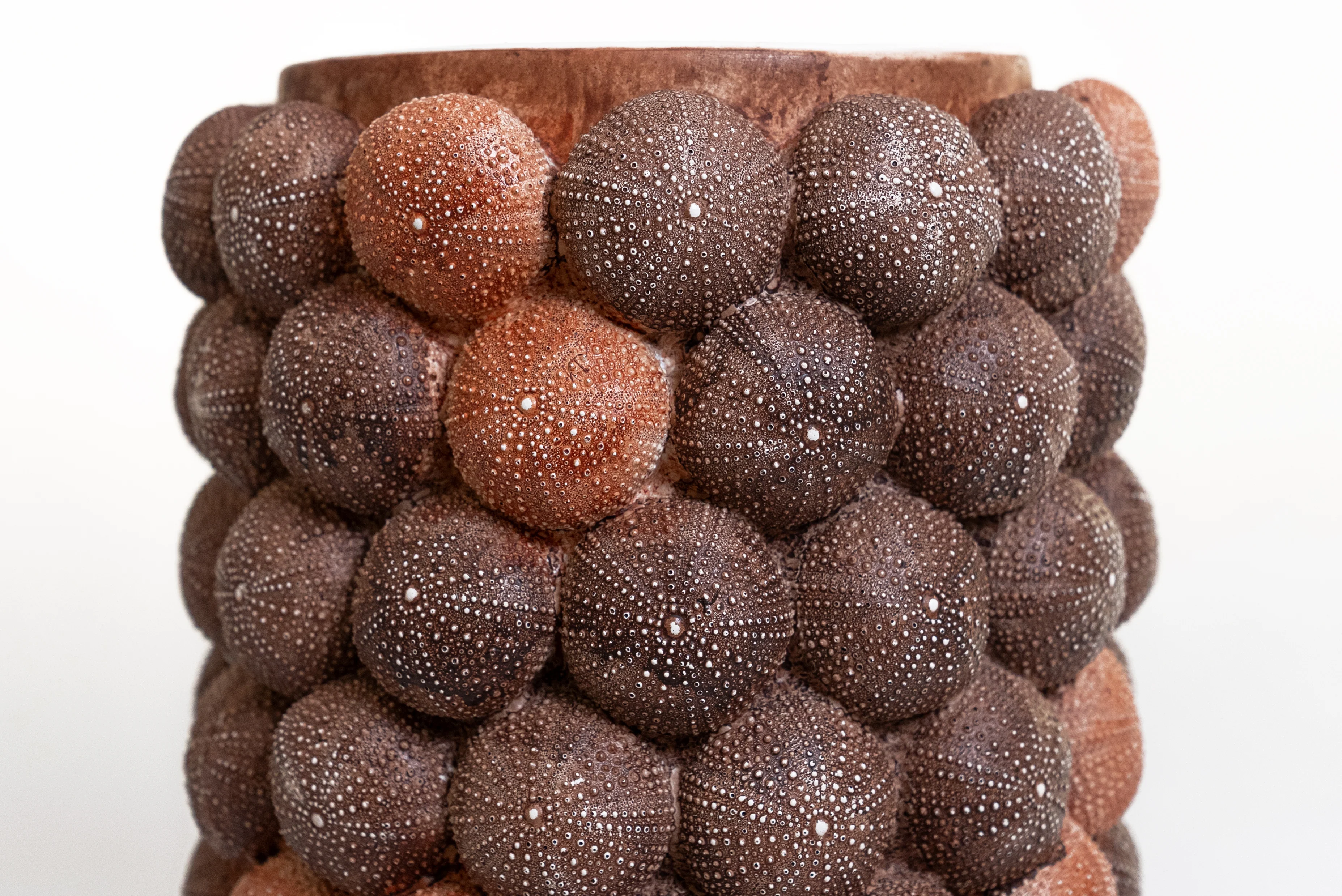 Deniz Kestanesi Dokulu Dekoratif Vazo