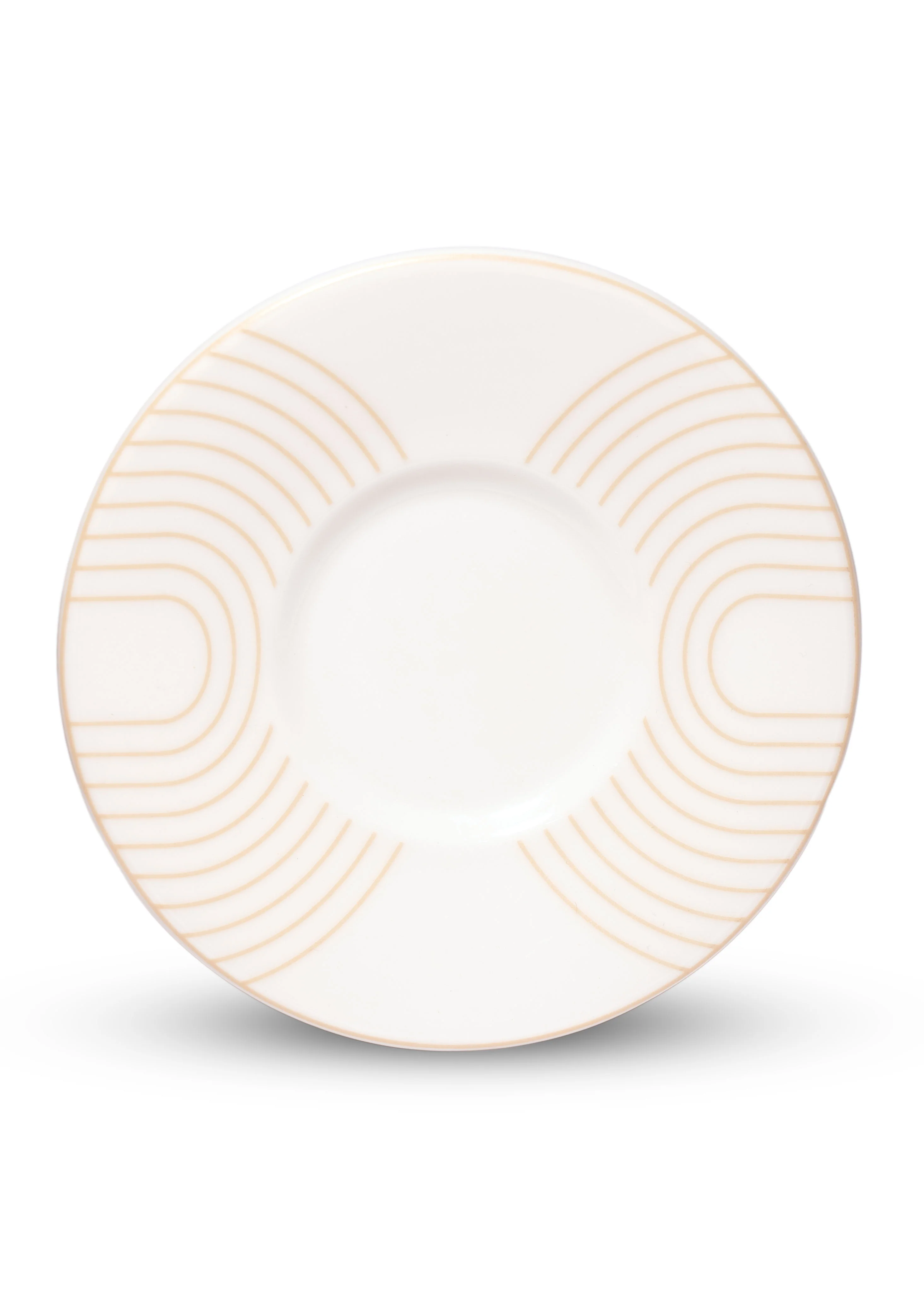 Çizgili Desen Vizon Renk Kahve Fincanı