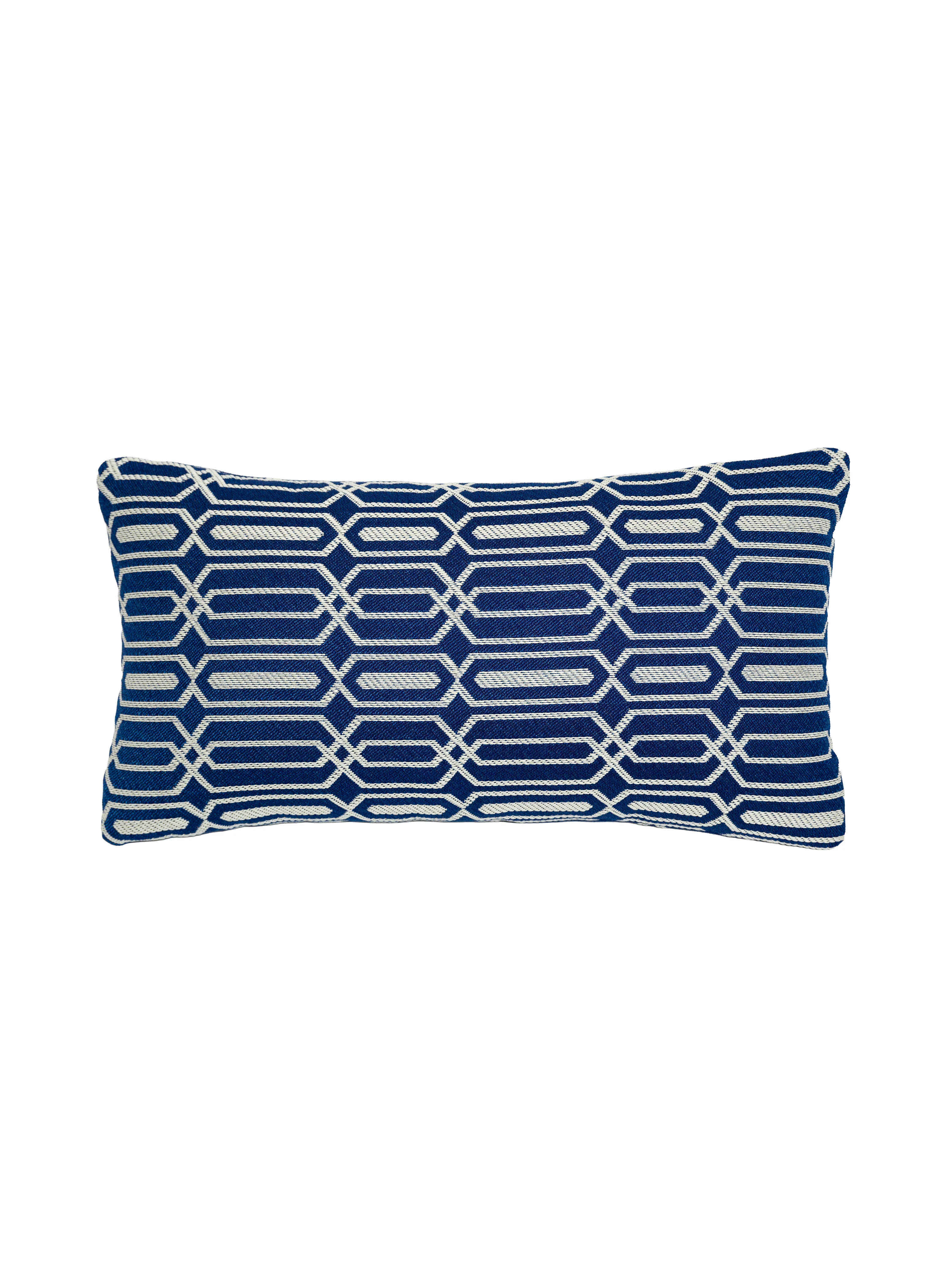 Mavi Geometrik Yastık
