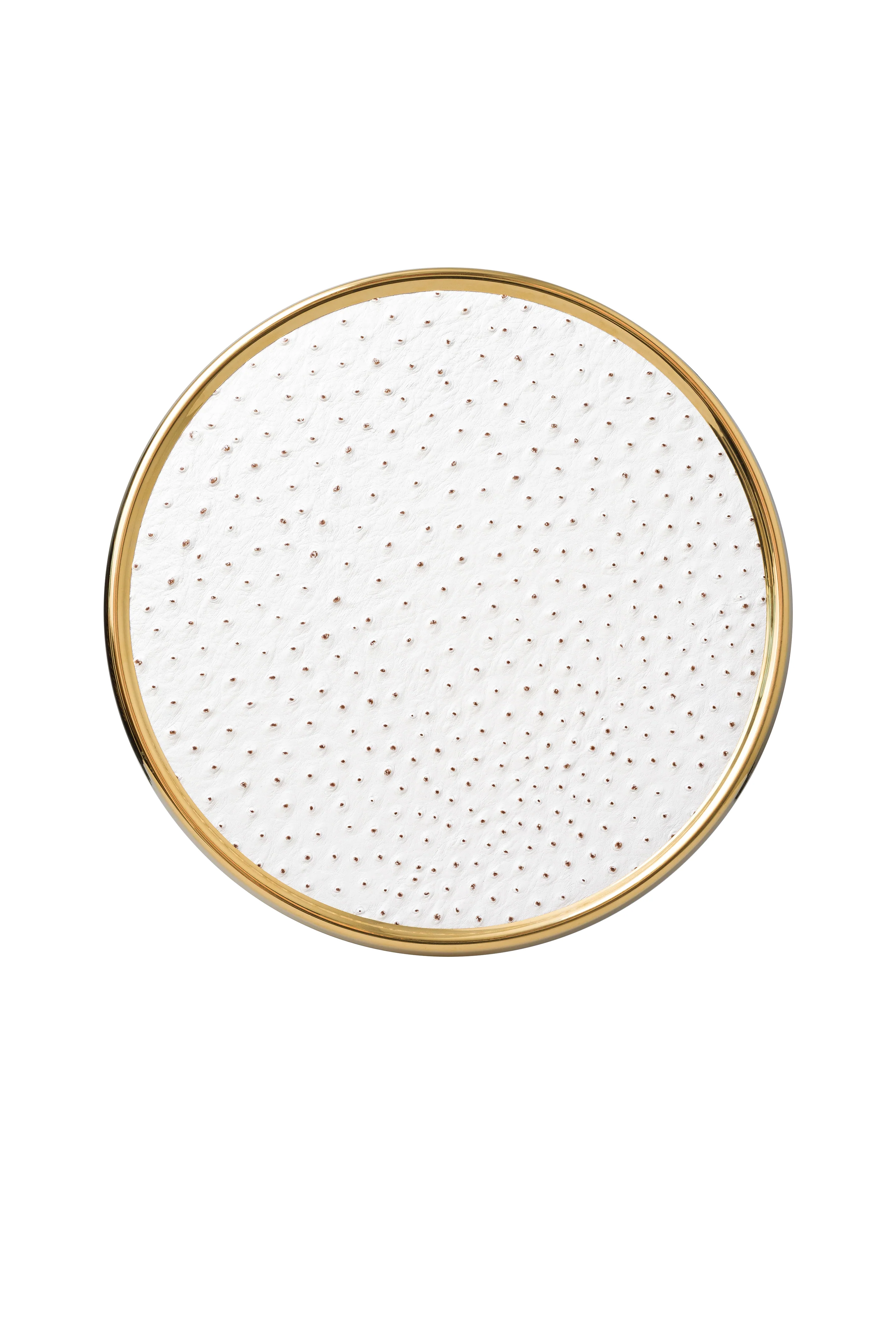 Gümüş Parlak Deve Kuşu Deri Supla