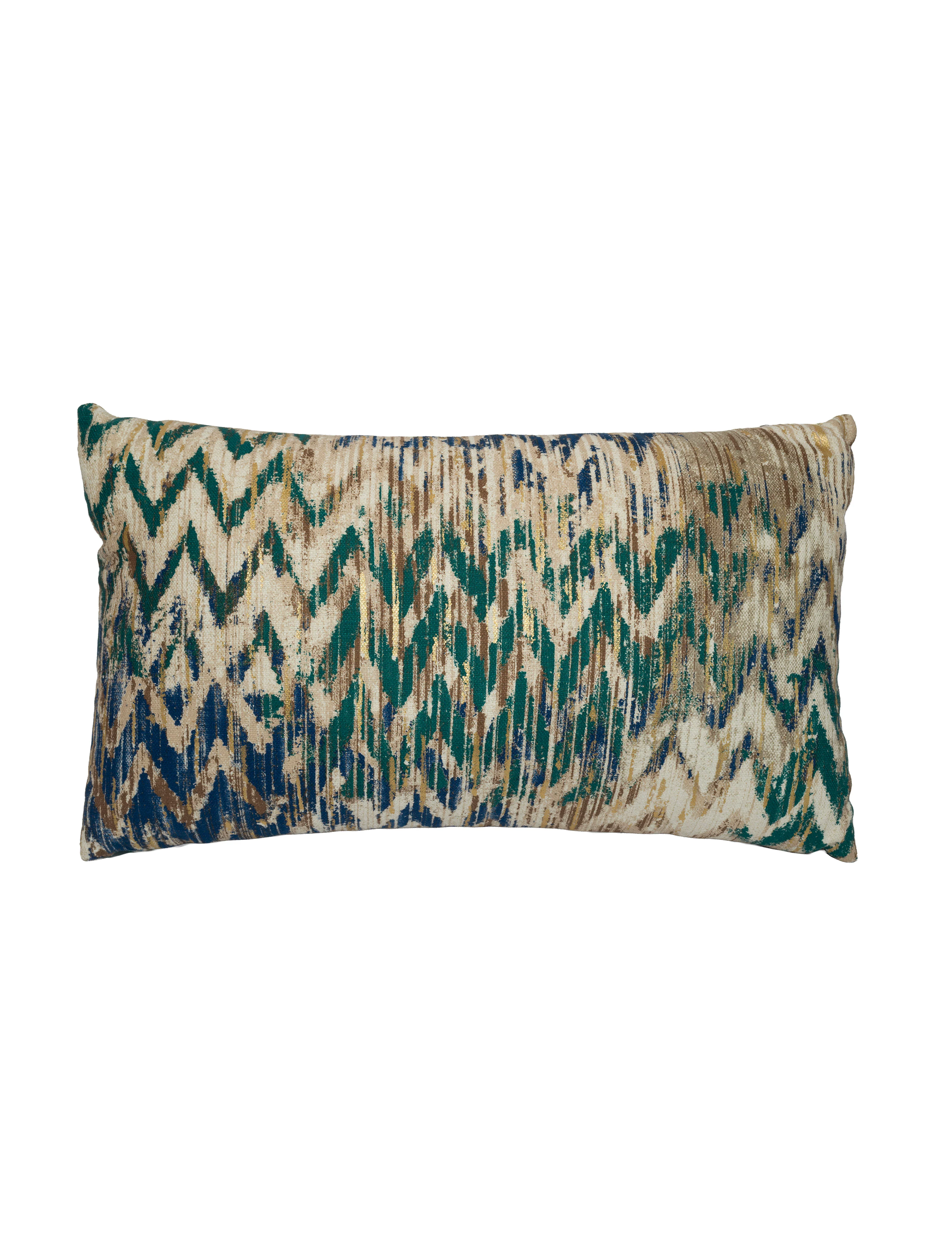 Renkli Parlak Dokulu Yastık