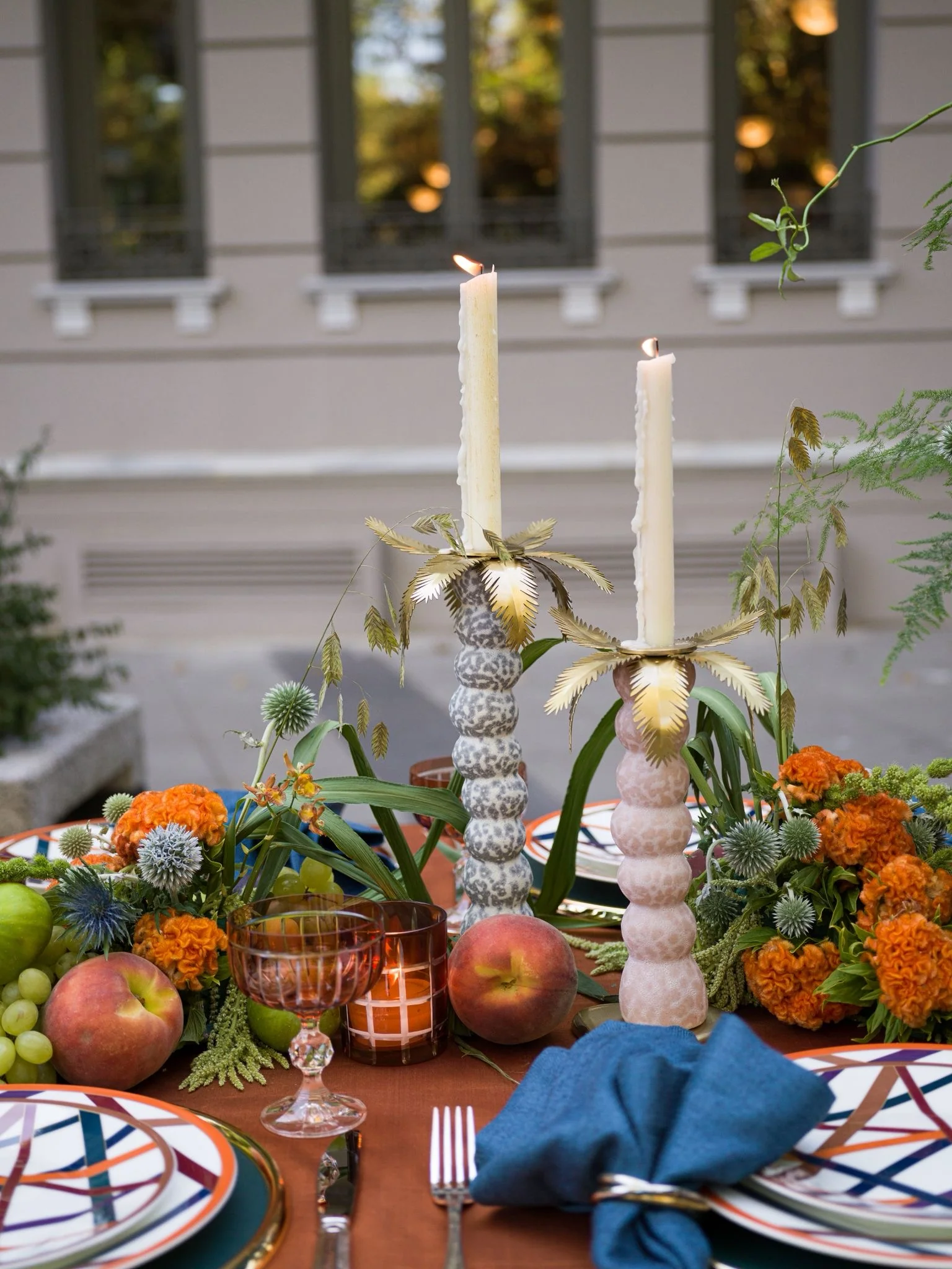 Haas Mojave Palmiye Şamdan Pembe