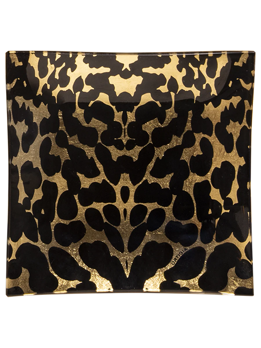 Leopar Desenli Cam Tabak