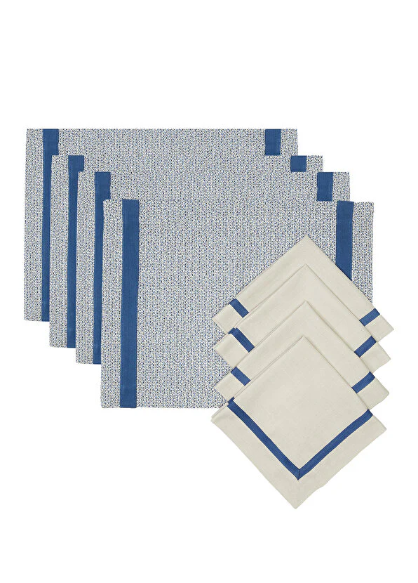 Marin 4lü Amerikan Servis Ve Peçete Seti