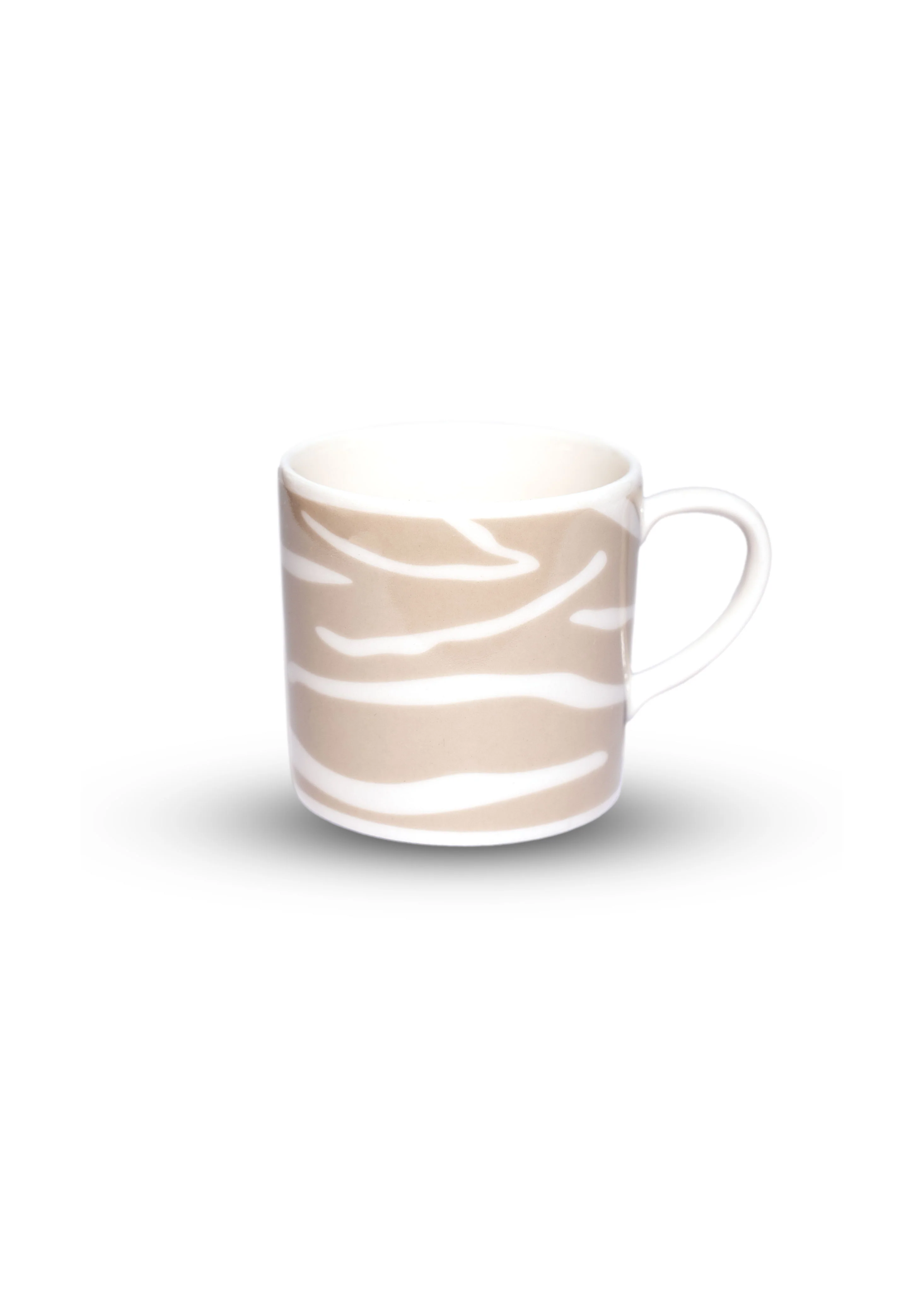 Zebra Desen Vizon Renk Kahve Fincanı