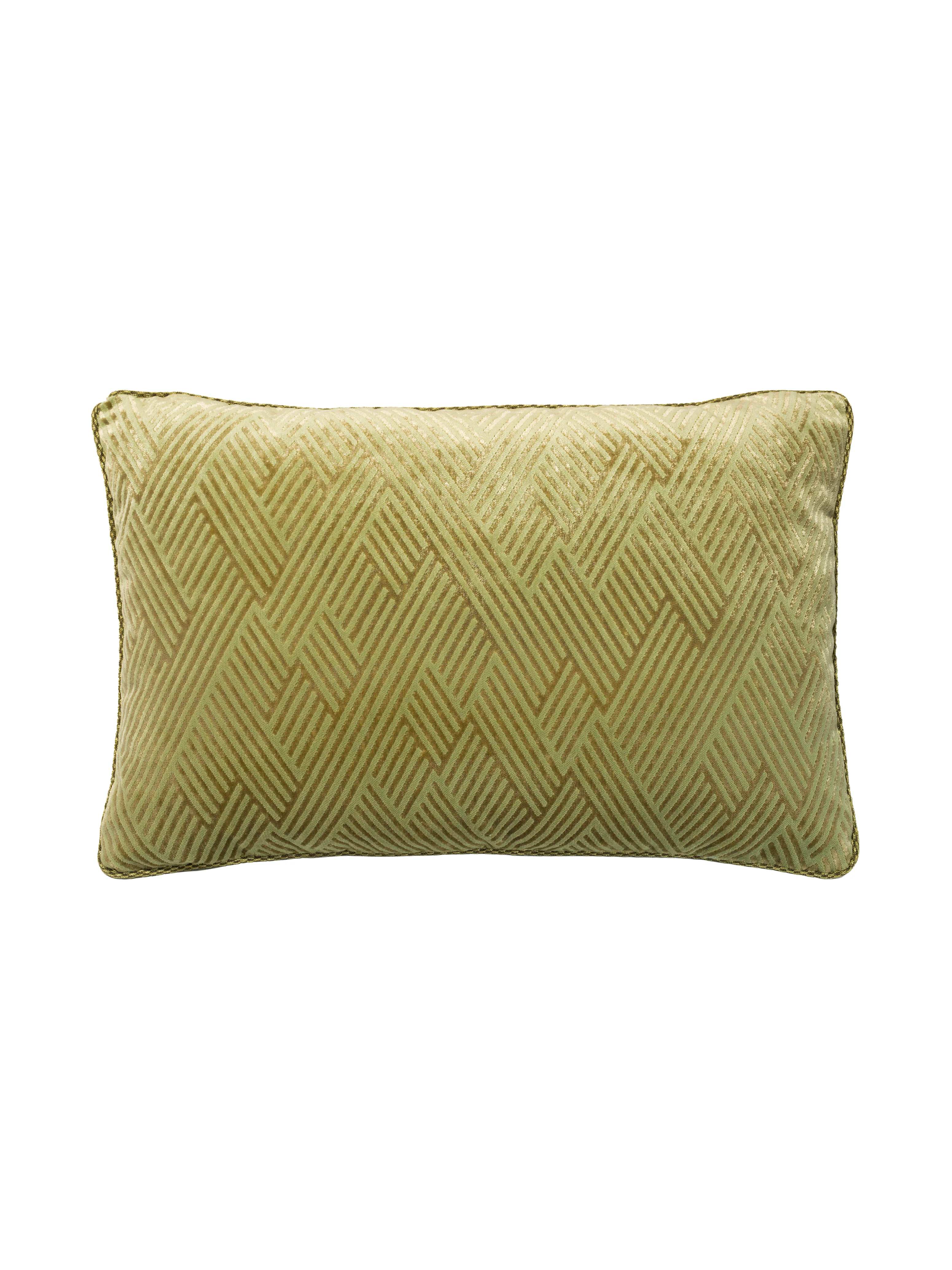 Yeşil Soft Zigzag Desenli Yastık