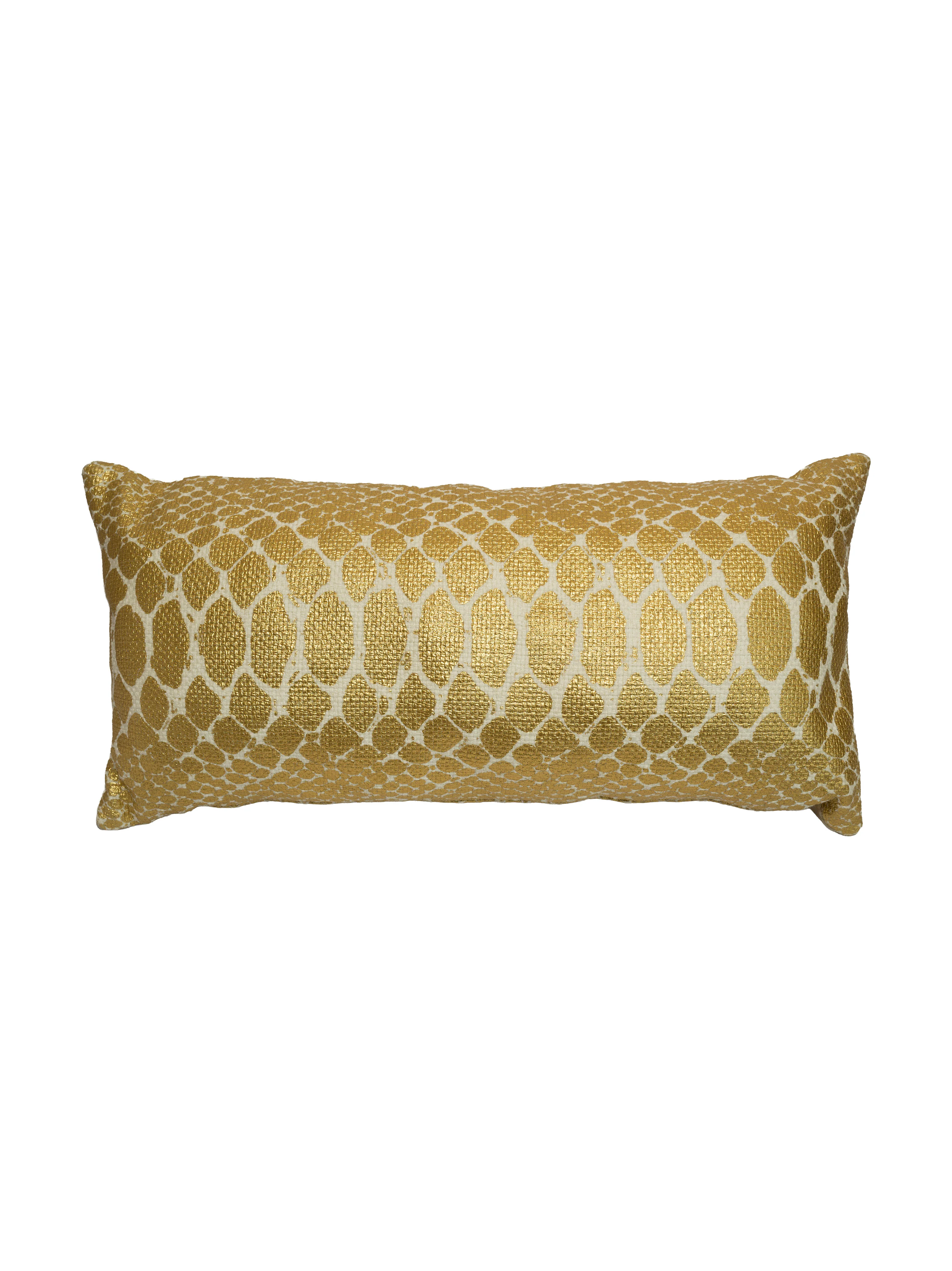Yılan Derisi Gold Yastık