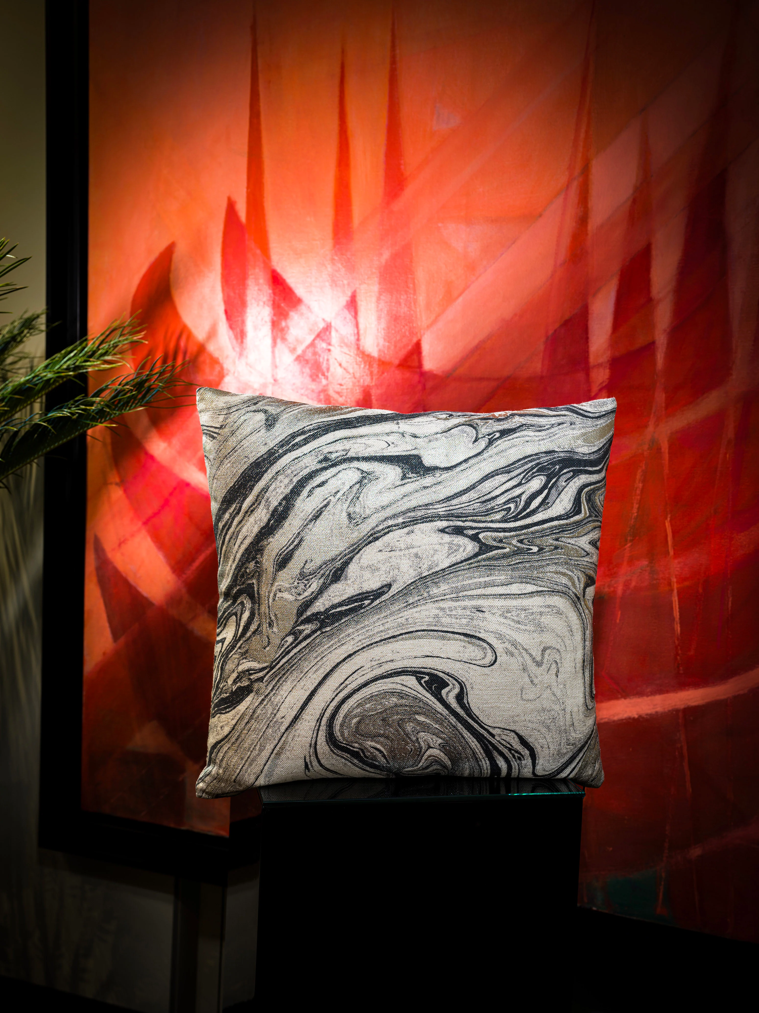 Gümüş Dokulu Yastık