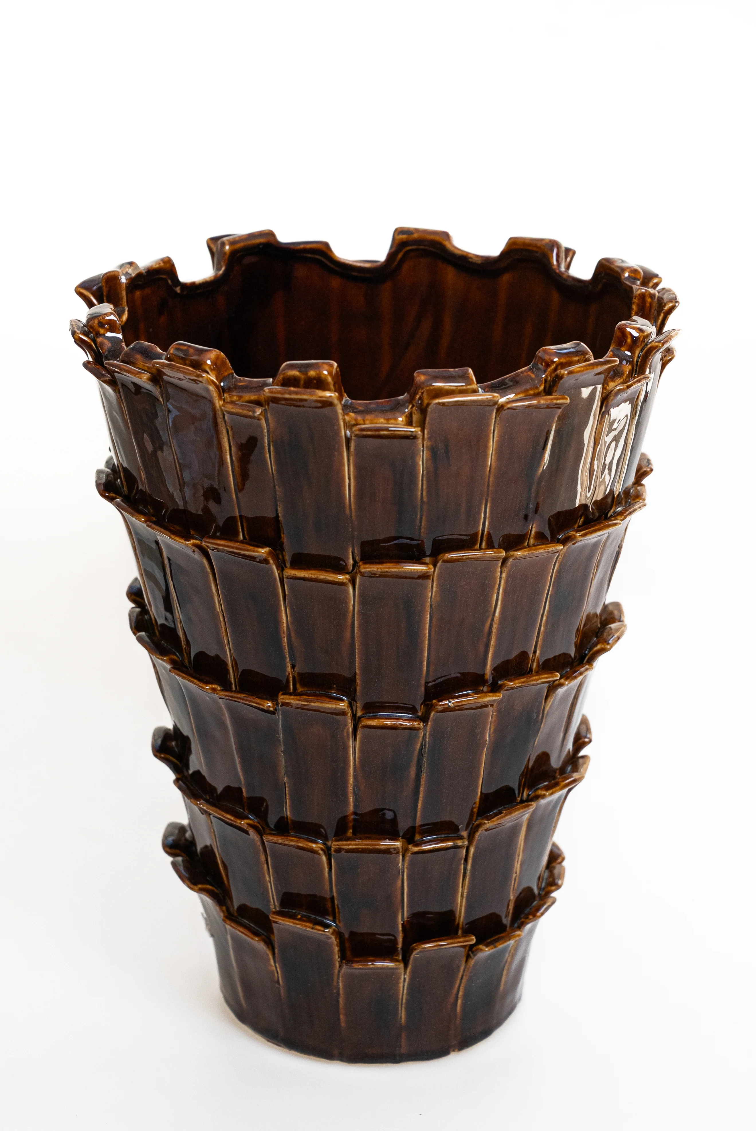 Koyu Kahverengi Vazo