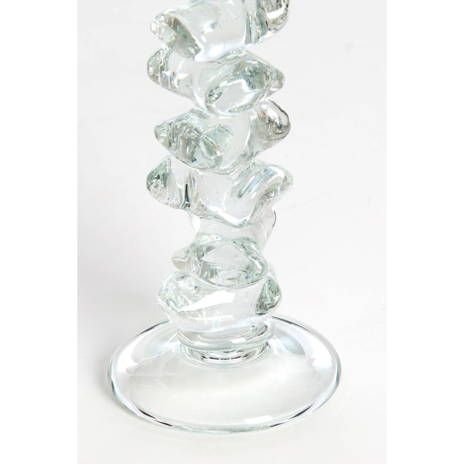 Kristal Şeffaf Cam Mumluk