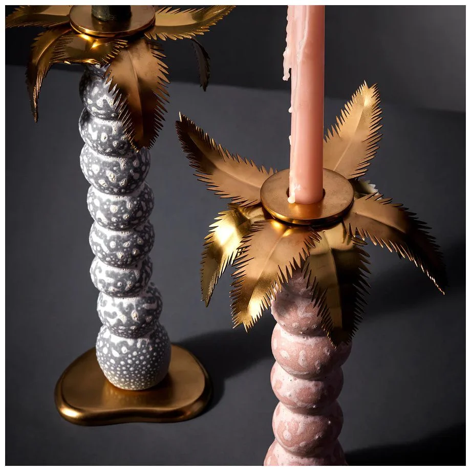 Haas Mojave Palmiye Şamdan Pembe