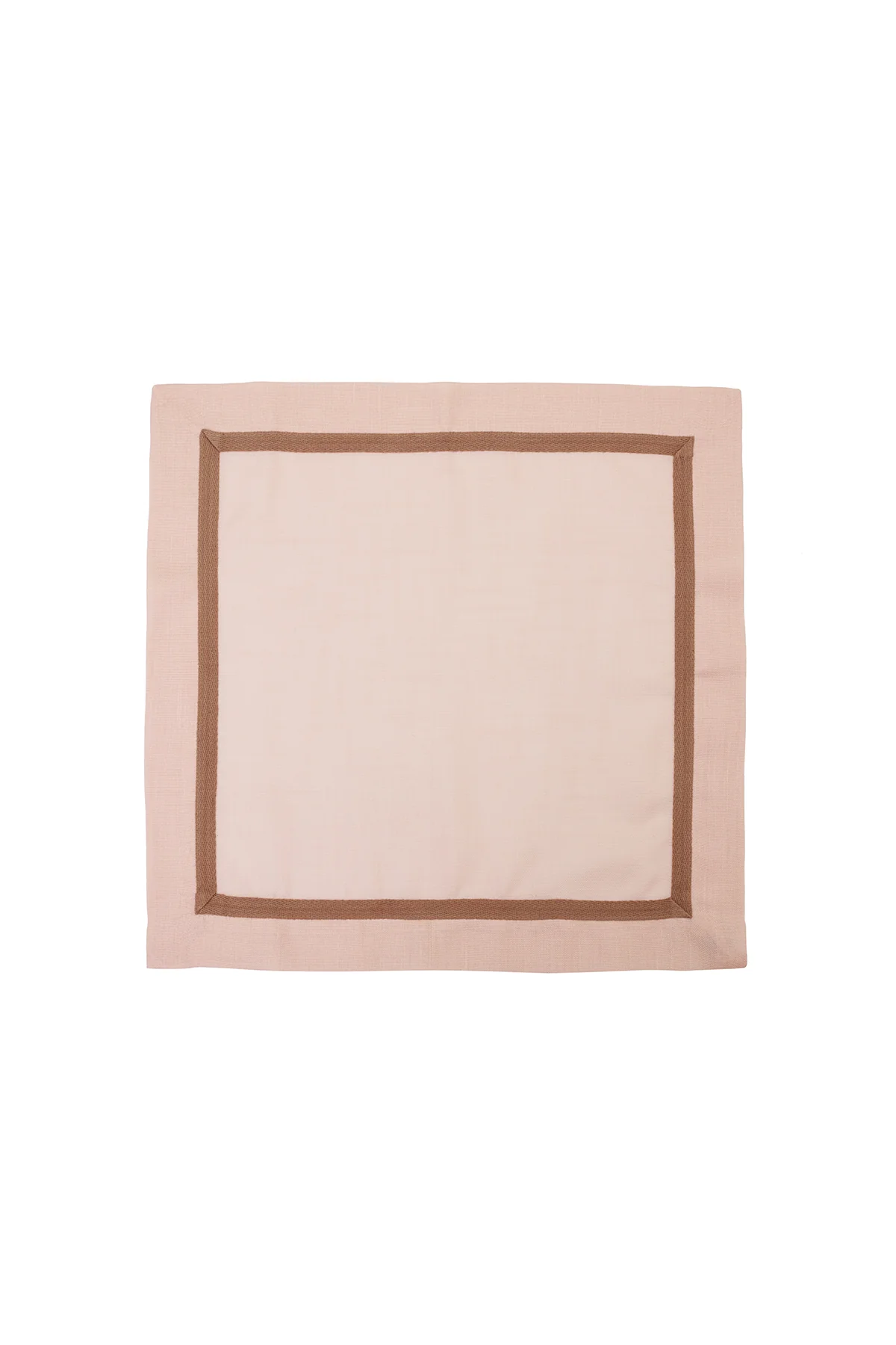 Vizon Çerçeveli Pembe Düz Peçete