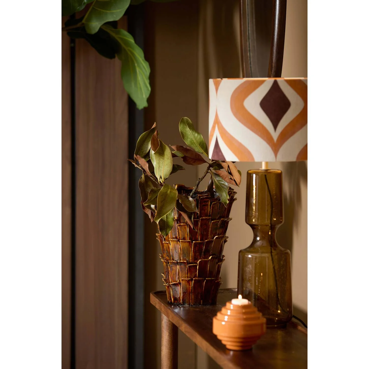 Koyu Kahverengi Vazo