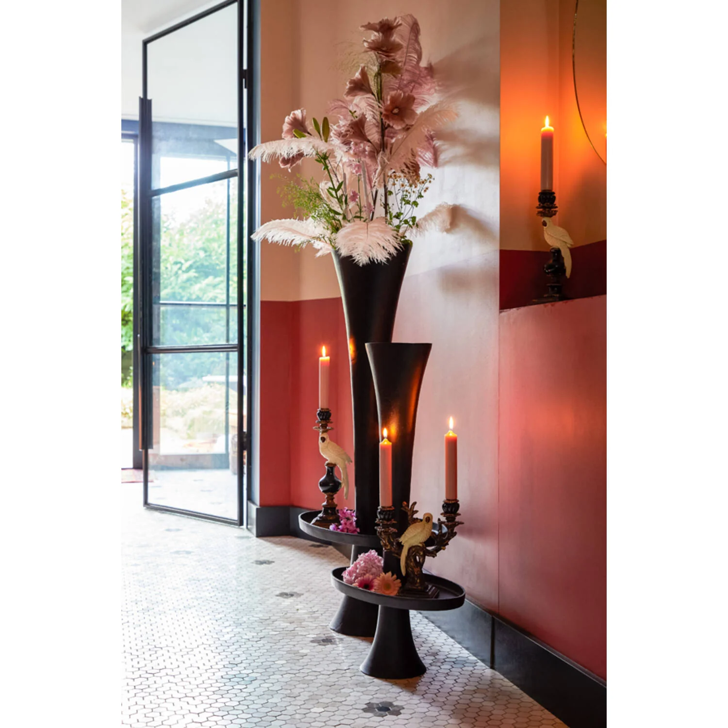 Papağan Figürlü Şamdan Mumluk