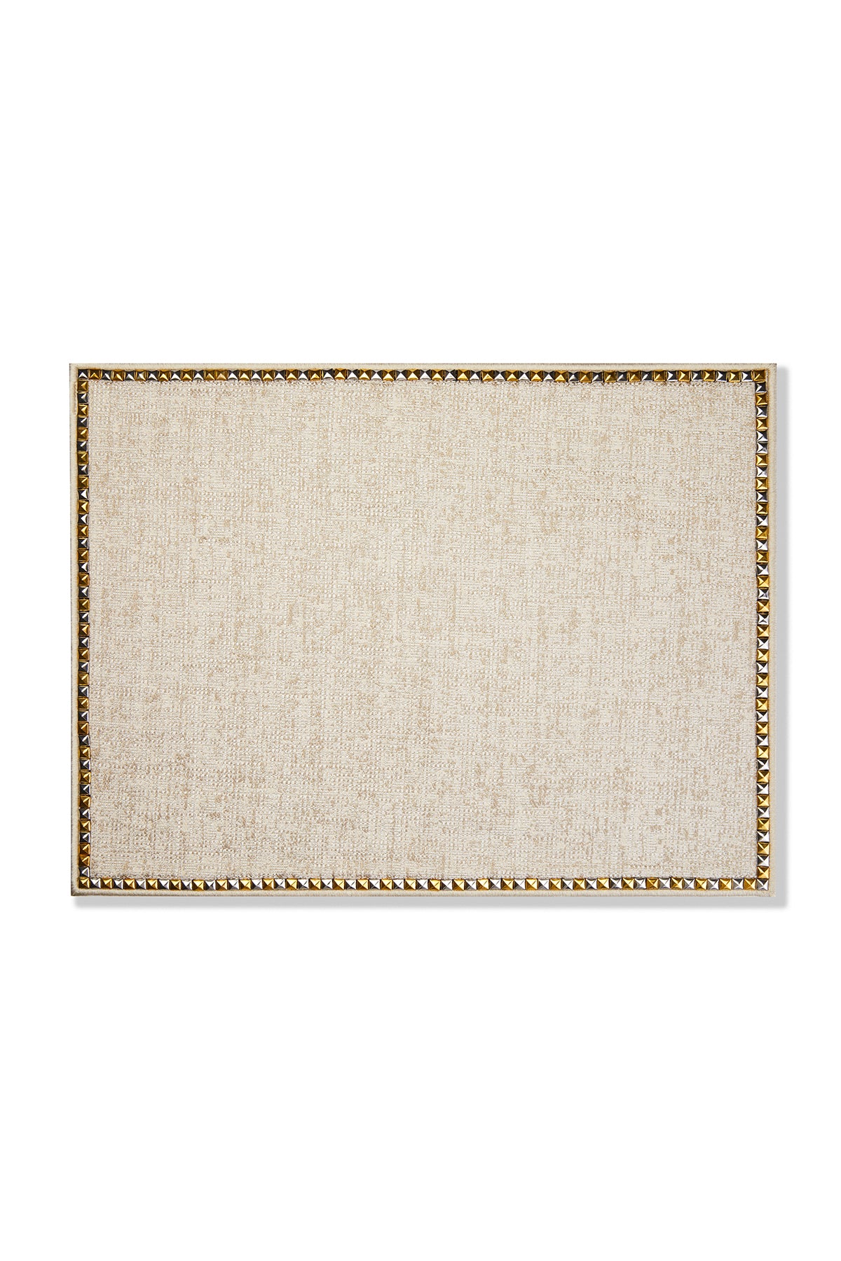 Krem Kenarları Gold Şerit Detaylı Amerikan Servis