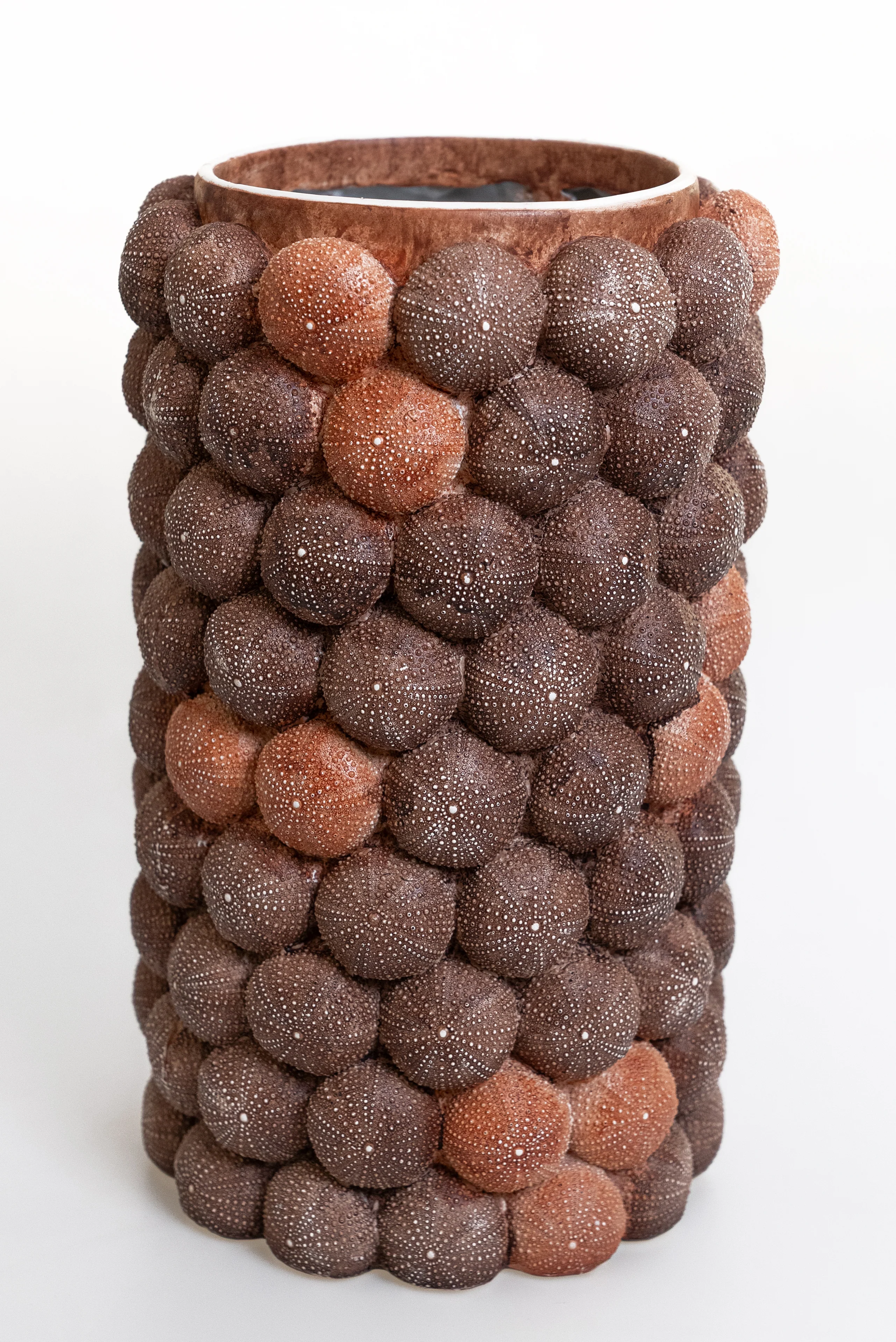 Deniz Kestanesi Dokulu Dekoratif Vazo