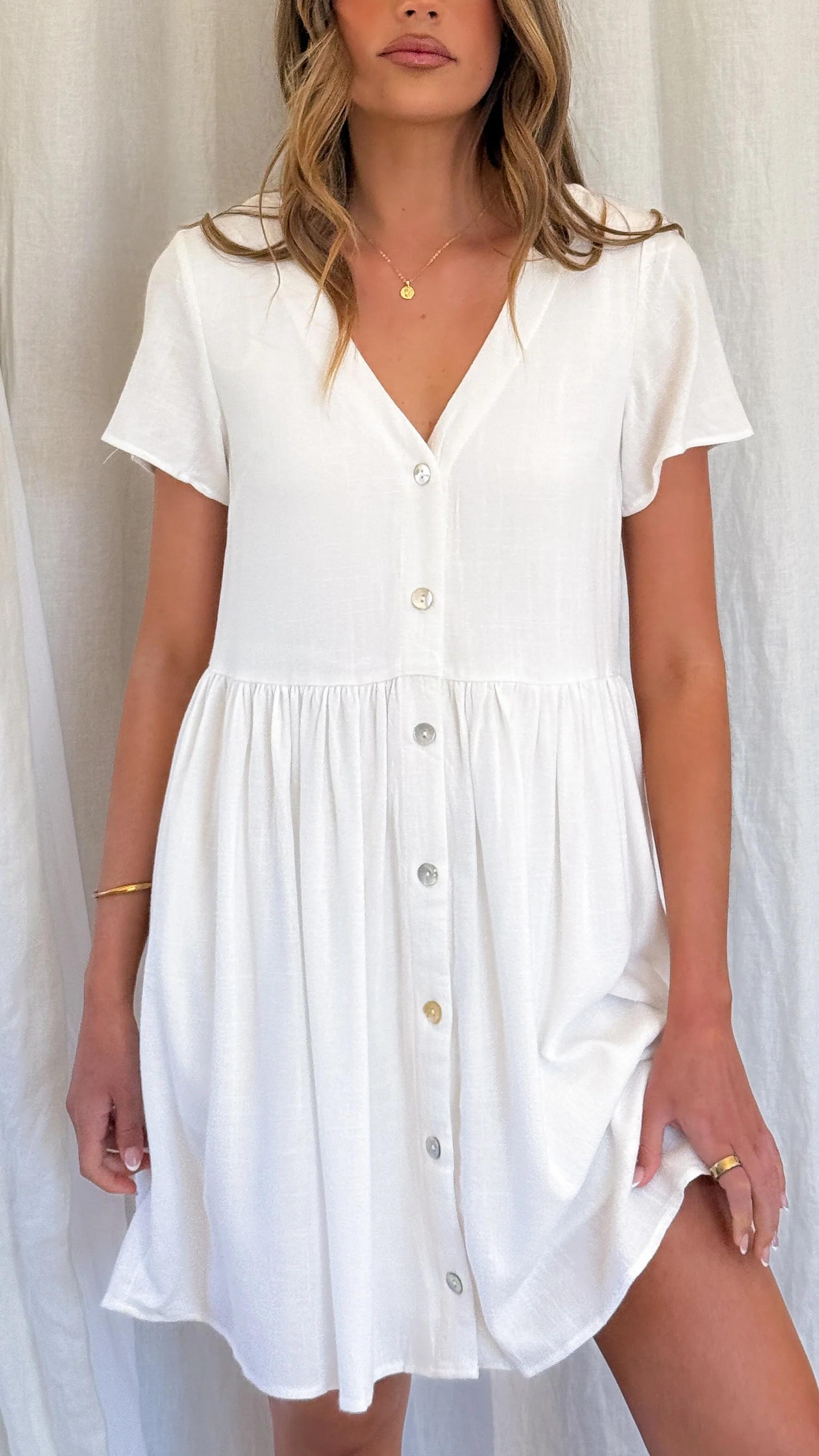 Courtney Mini Dress - White