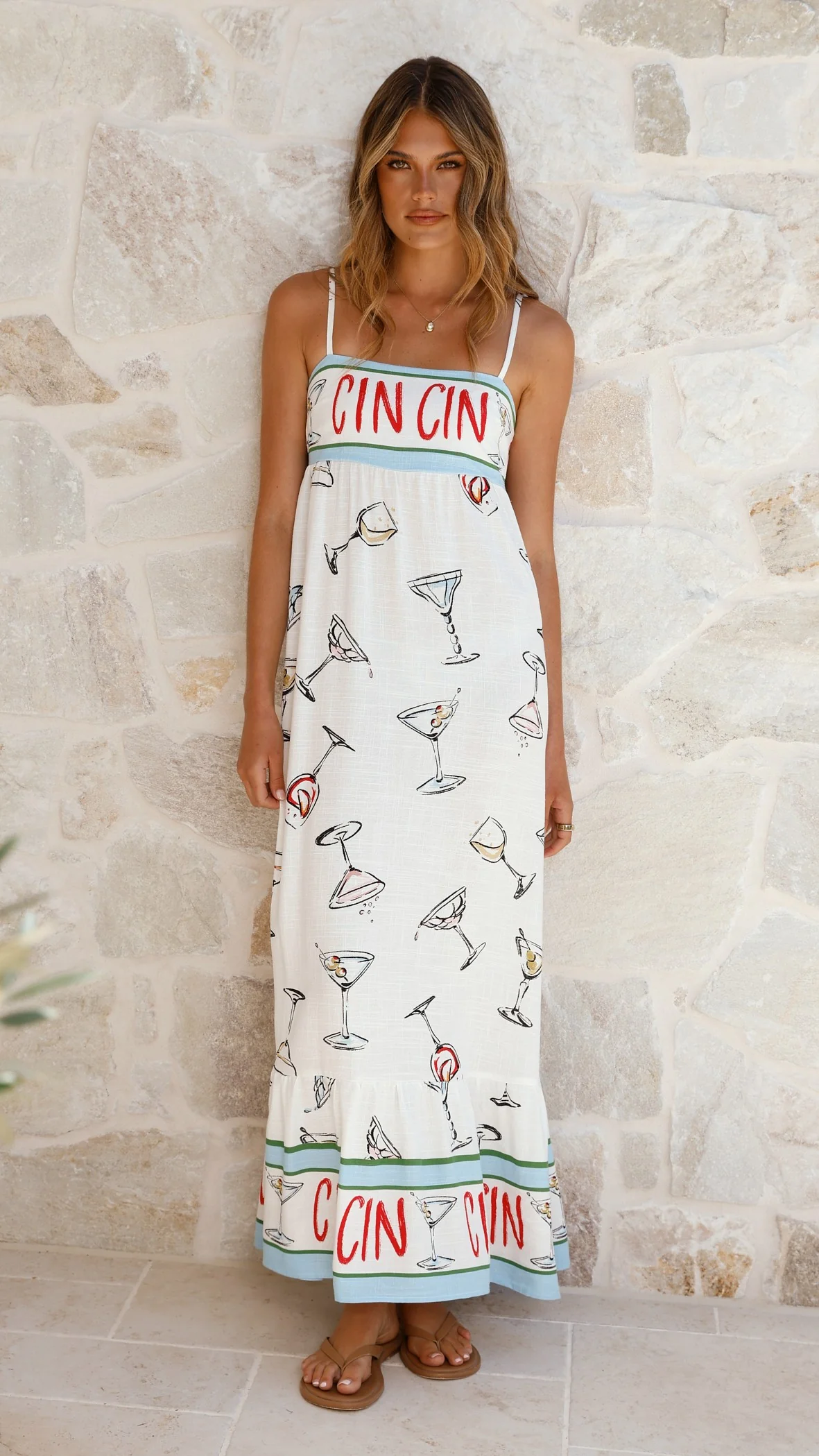 Tanicia Maxi Dress - Cin Cin Print