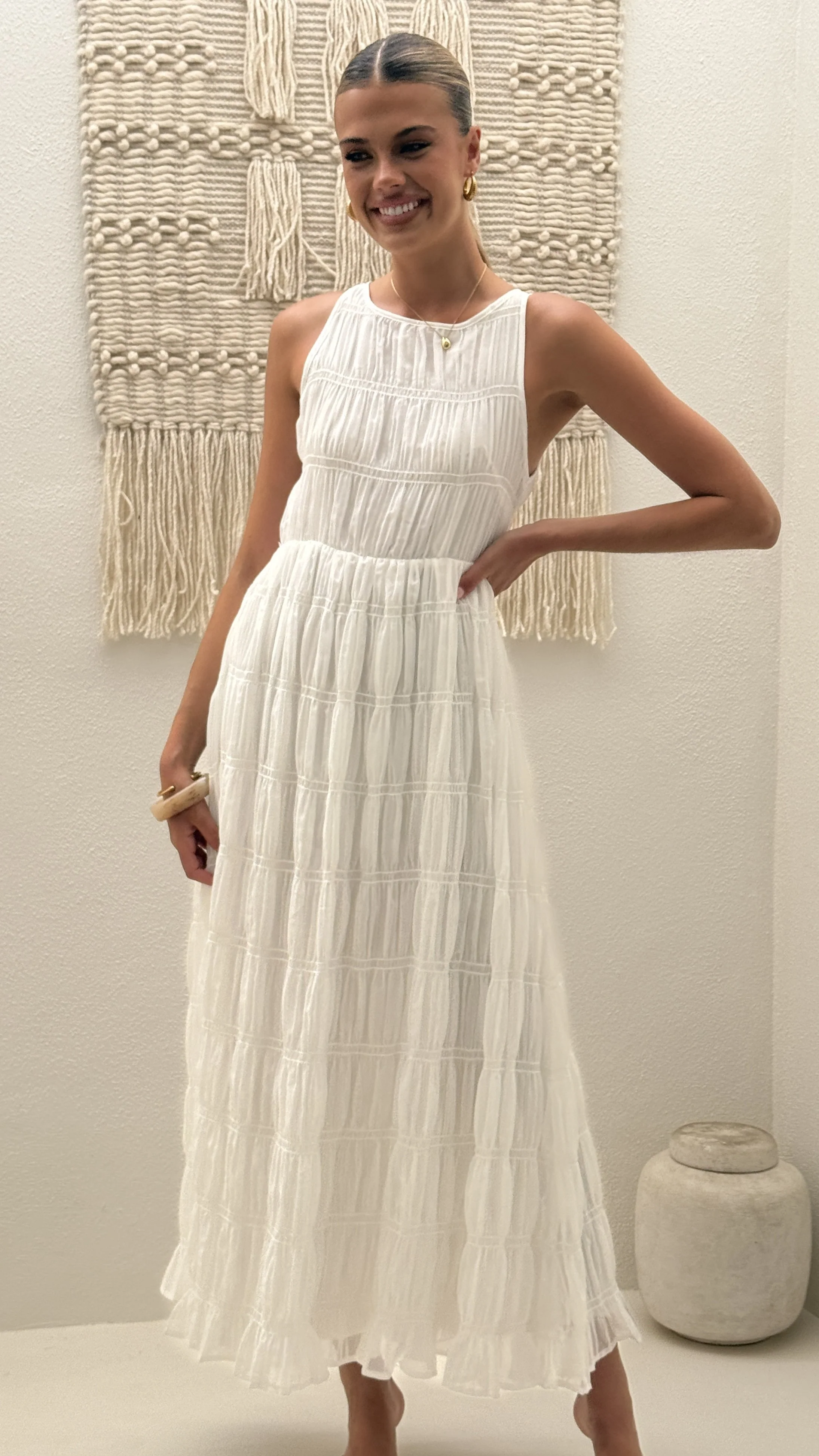 Lassie Maxi Dress - White