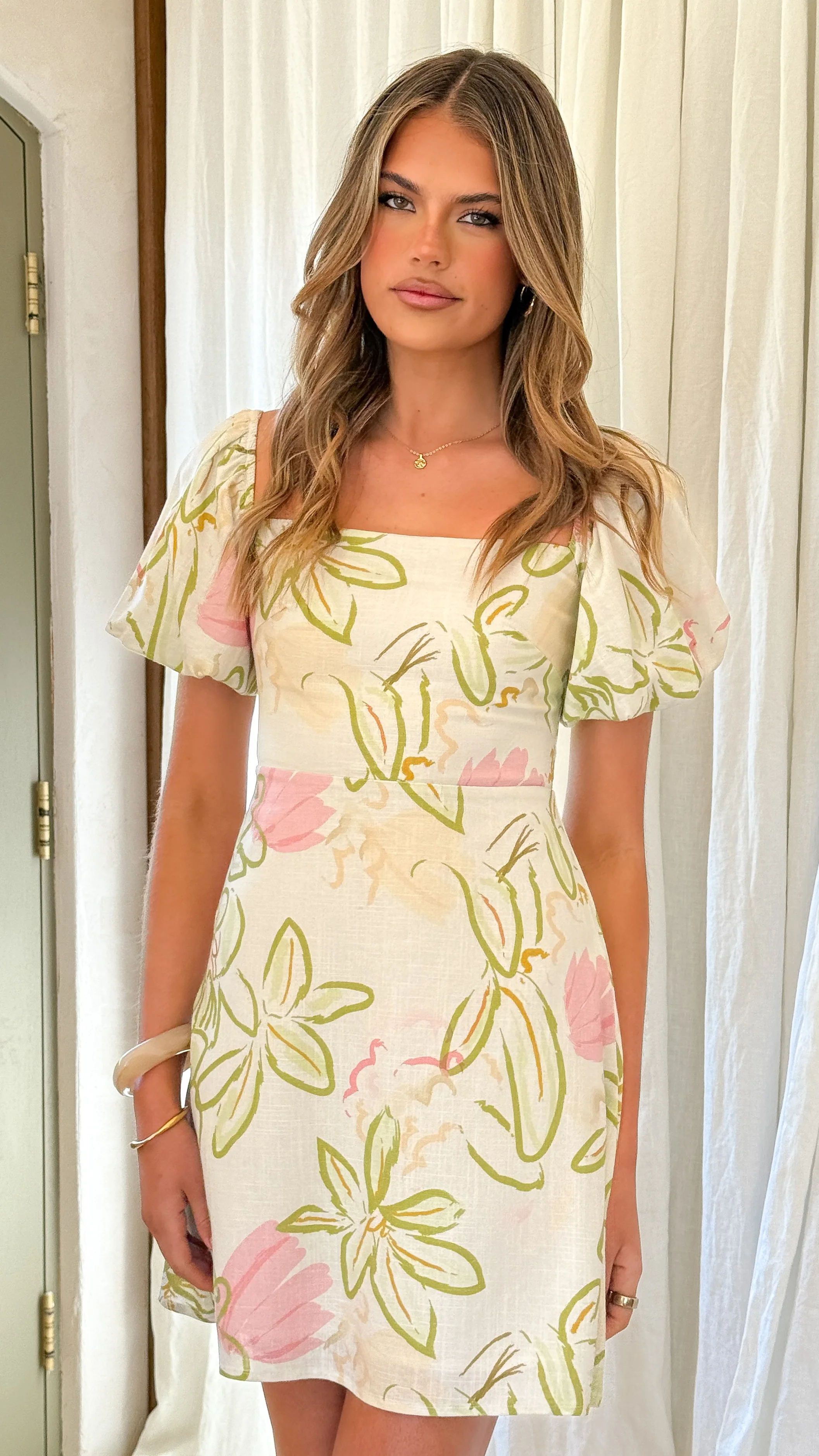 Anita Mini Dress - Primavera Print