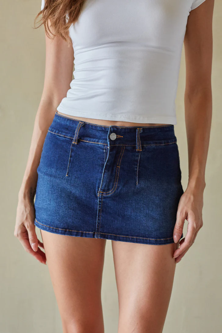 Hartley Denim Mini Skort
