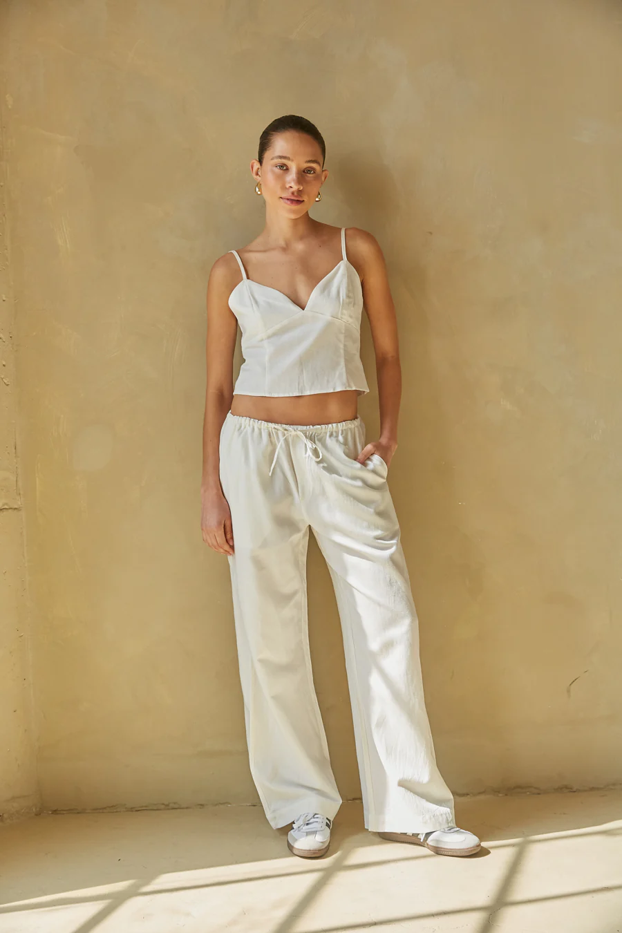 Camille Wide Leg Linen Pants