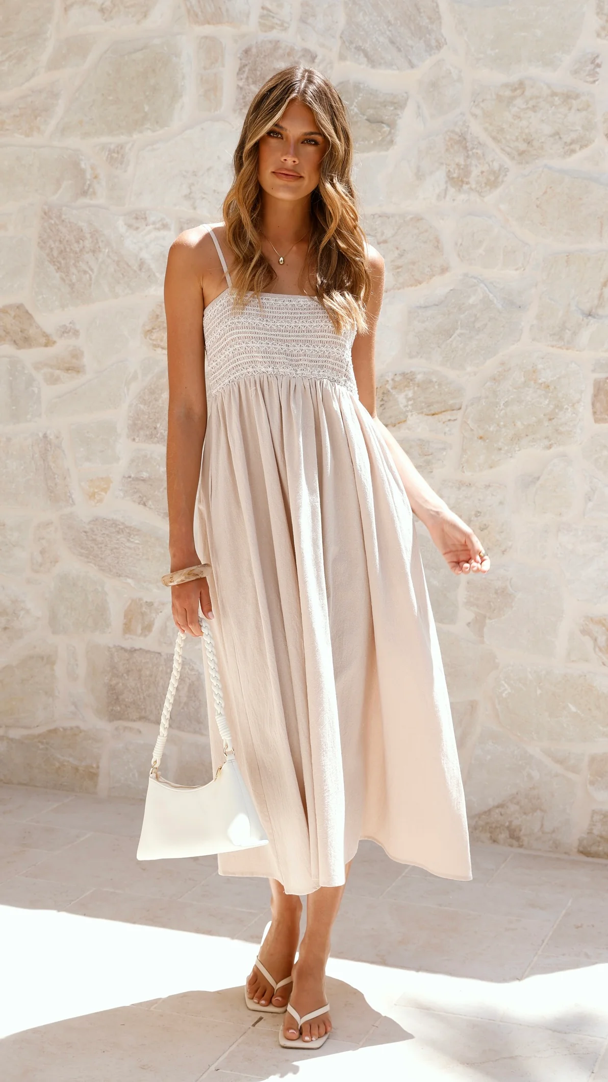 Kinsley Maxi Dress - Beige