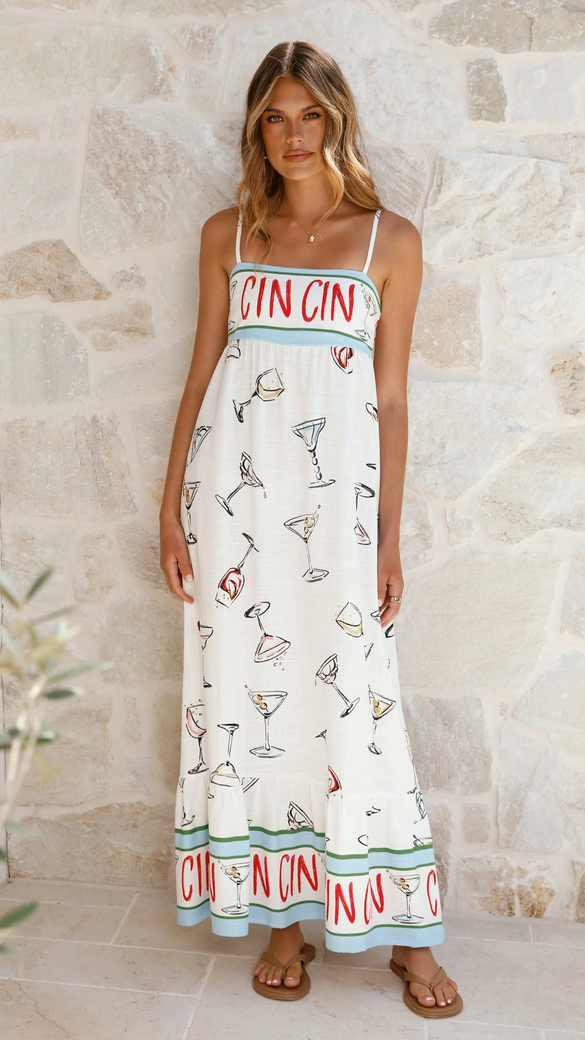 Tanicia Maxi Dress - Cin Cin Print