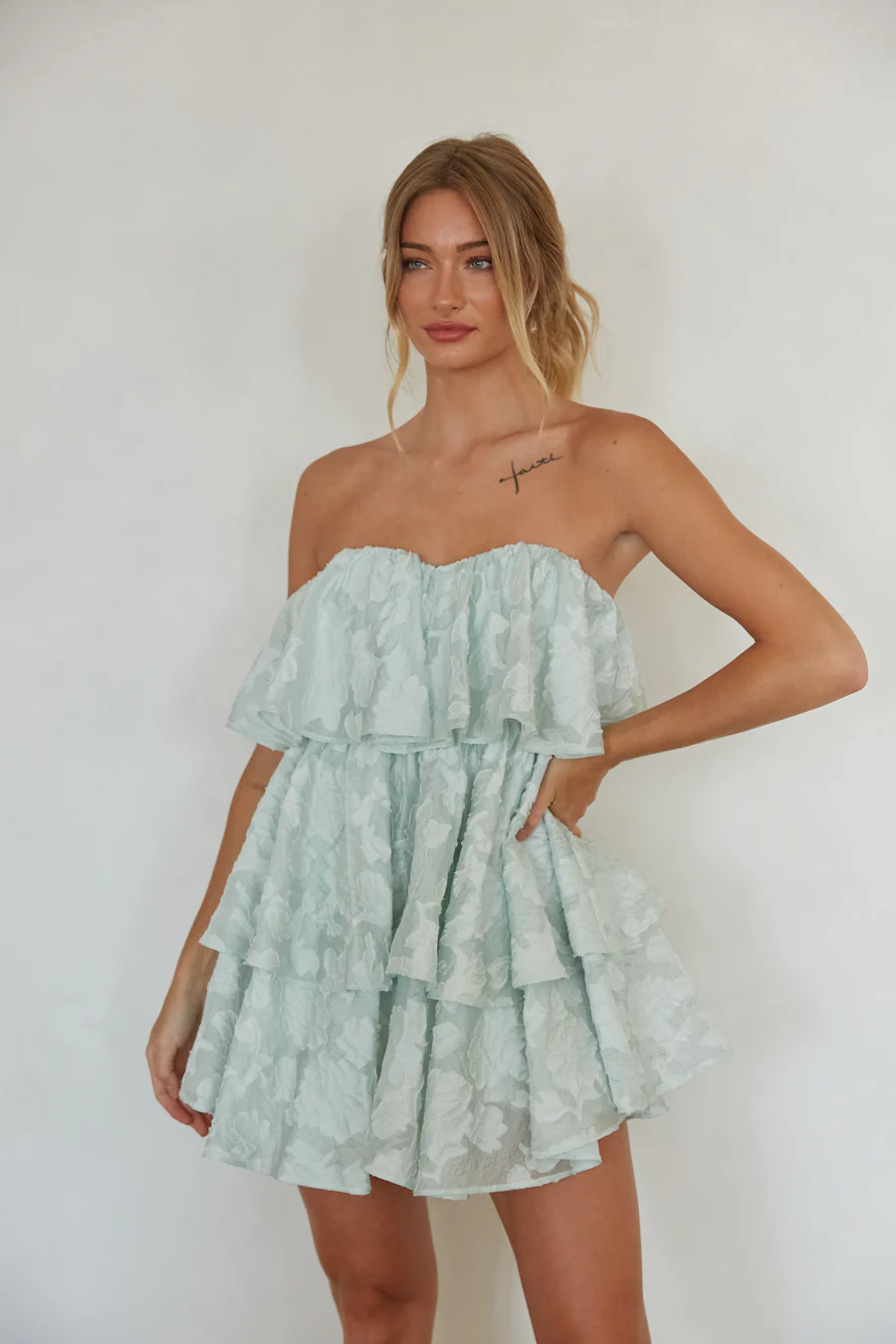 Masie Floral Babydoll Mini Dress