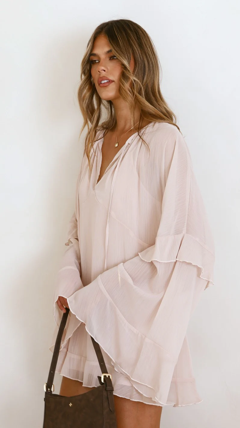 Leera Mini Dress - Nude