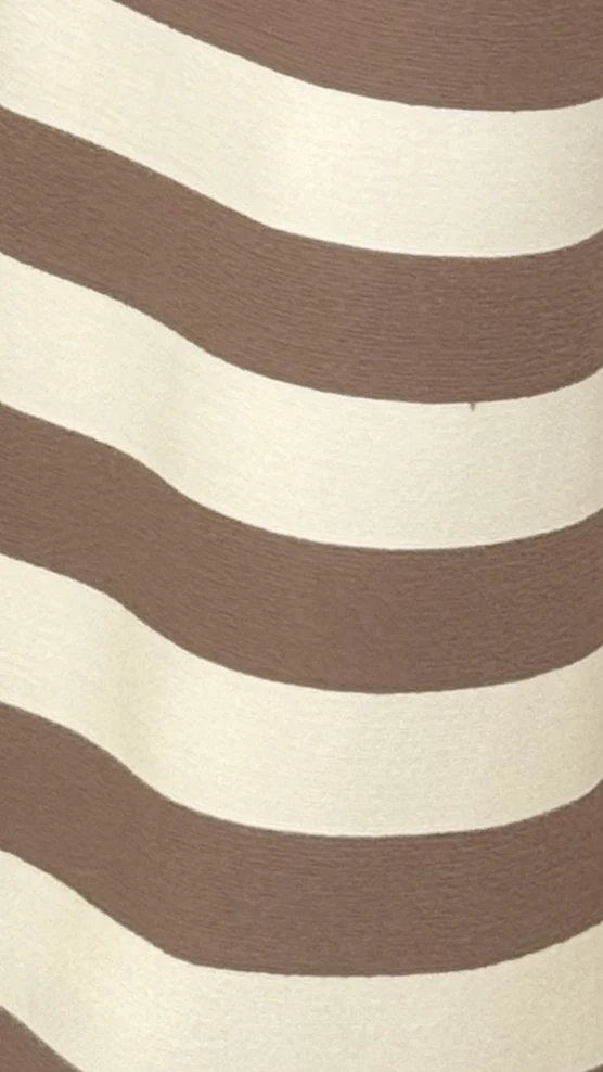 Tarron One Shoulder Maxi Dress - Beige/White