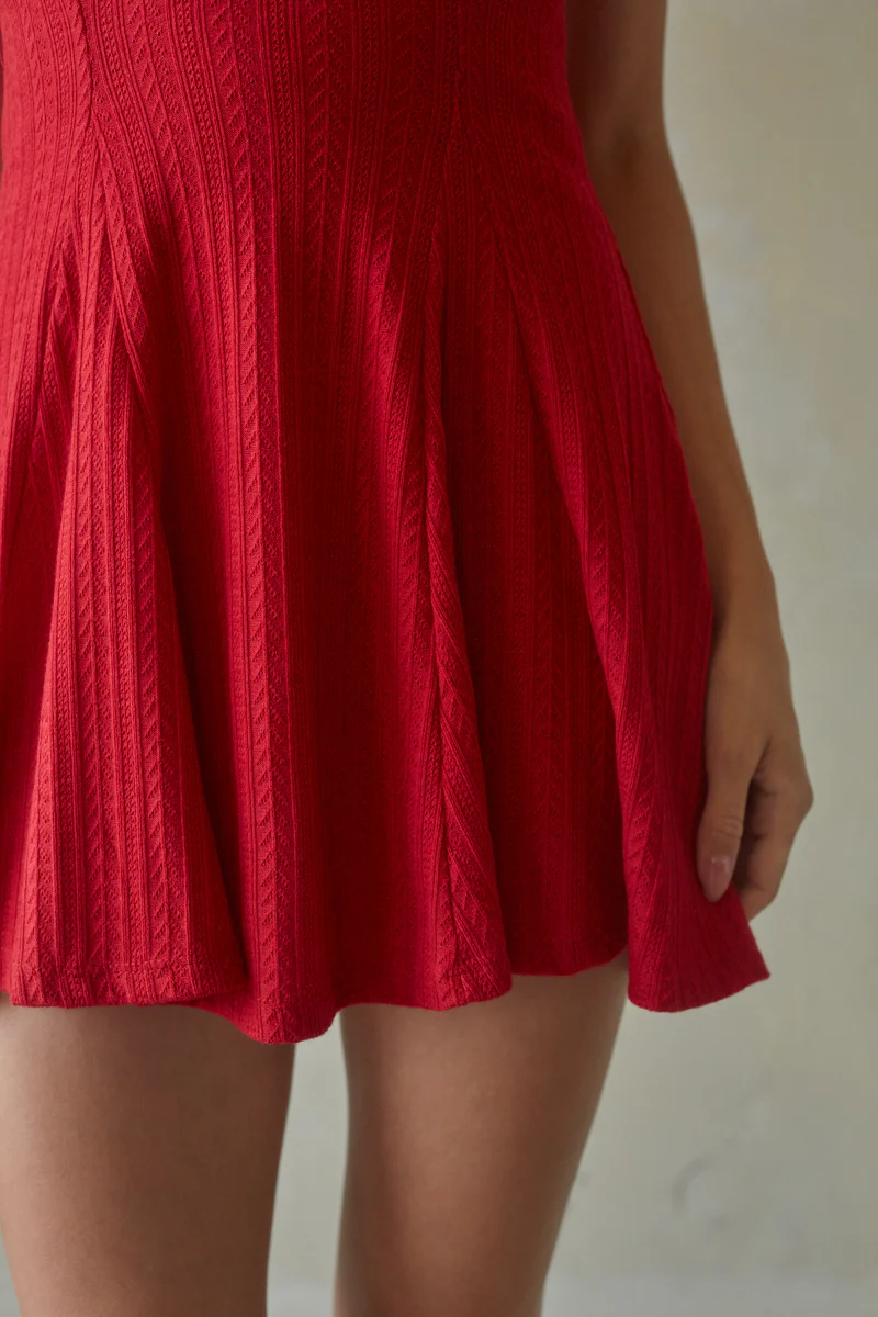 Colleen Halter Knit Mini Dress